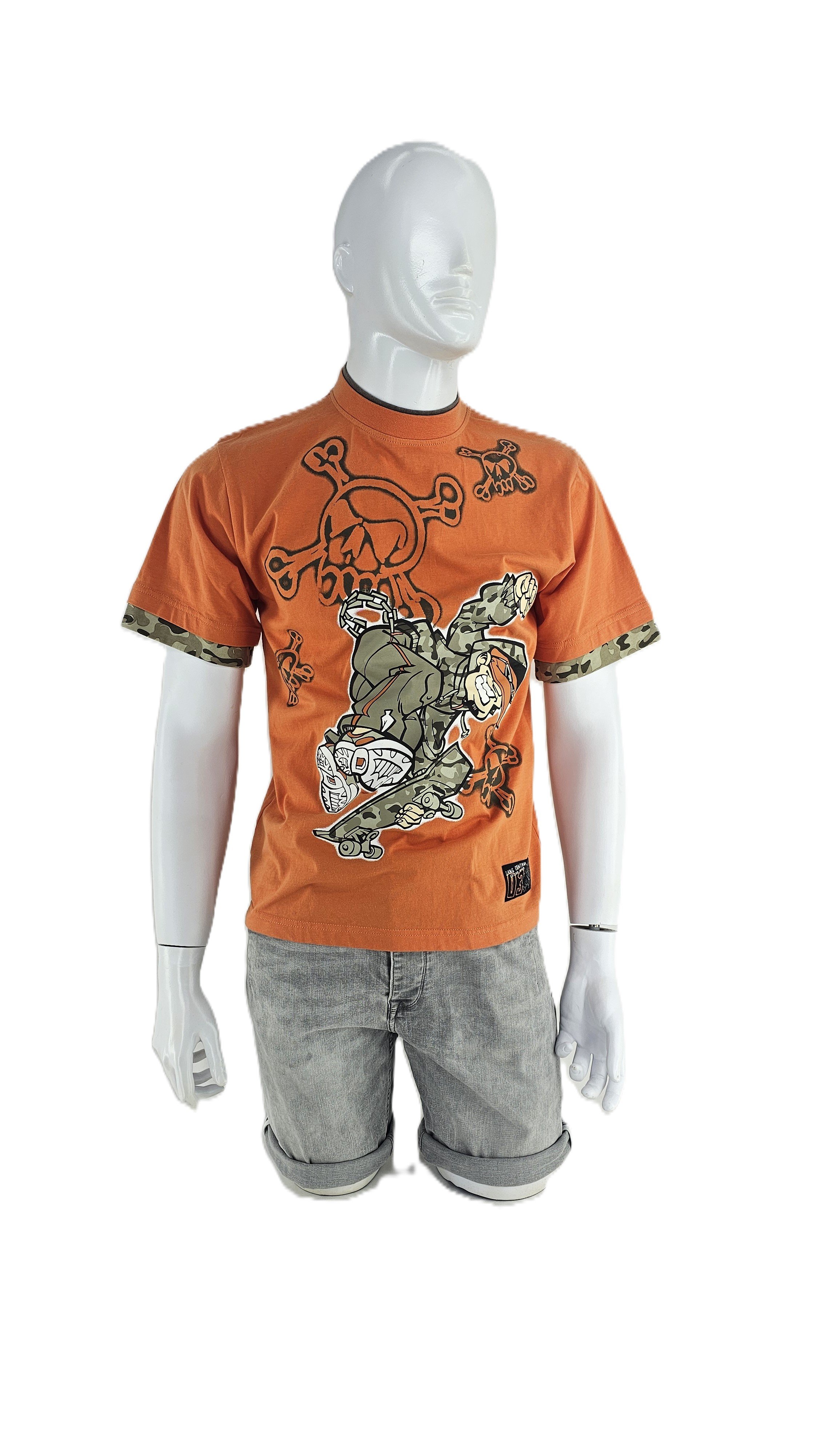 T-Shirt Portokalli me Anime S.Hand