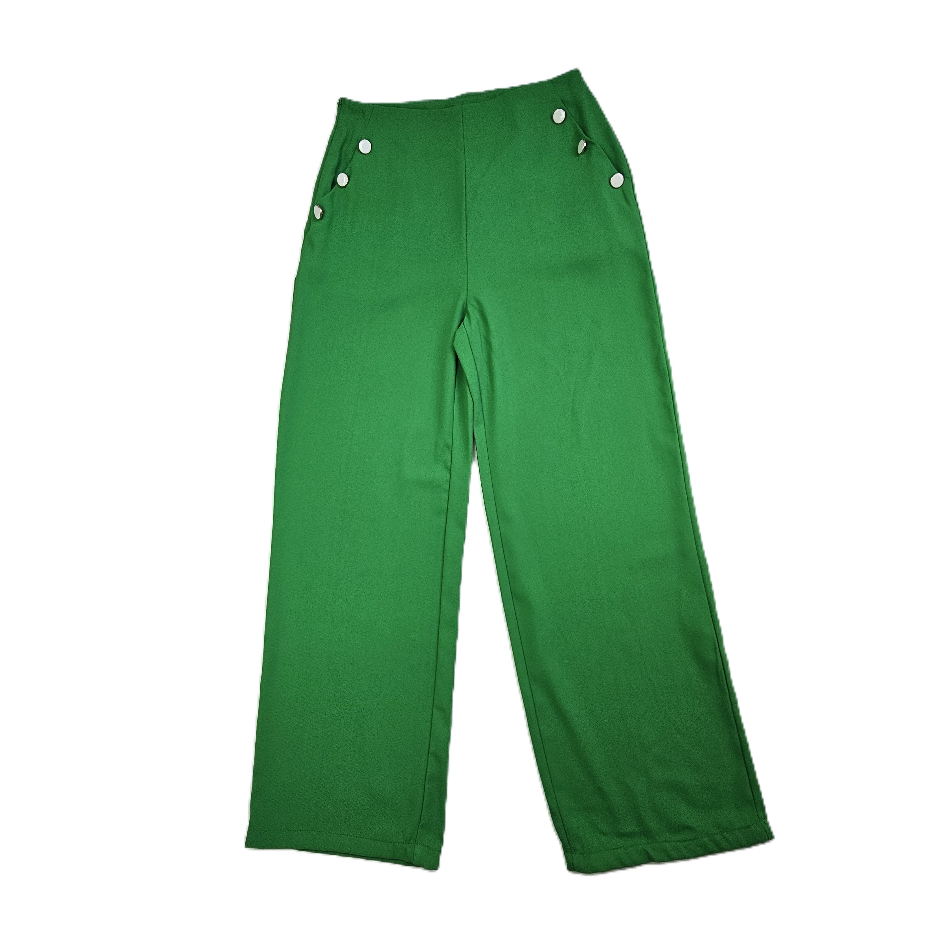 Pantallona Verore Femrash Shein Ngjyre Jeshile S.Hand/Green Summer Pants