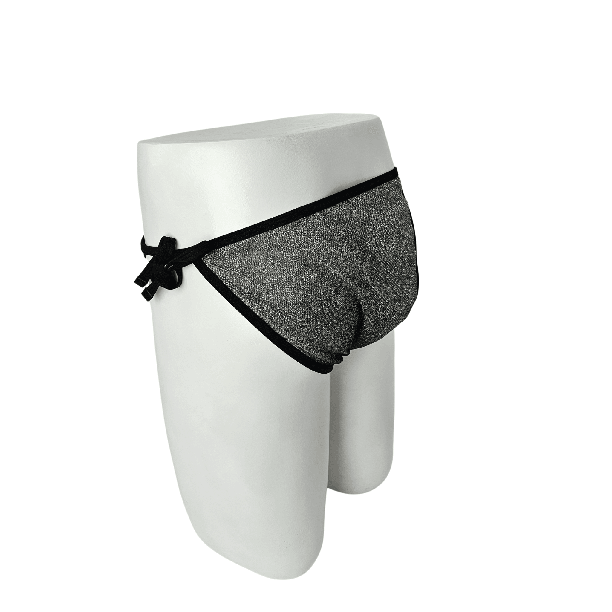 Rroba Banjo Mbathje New Look Ngjyre te Zeza me Xixa Gri Outlet/Beach Swimwear