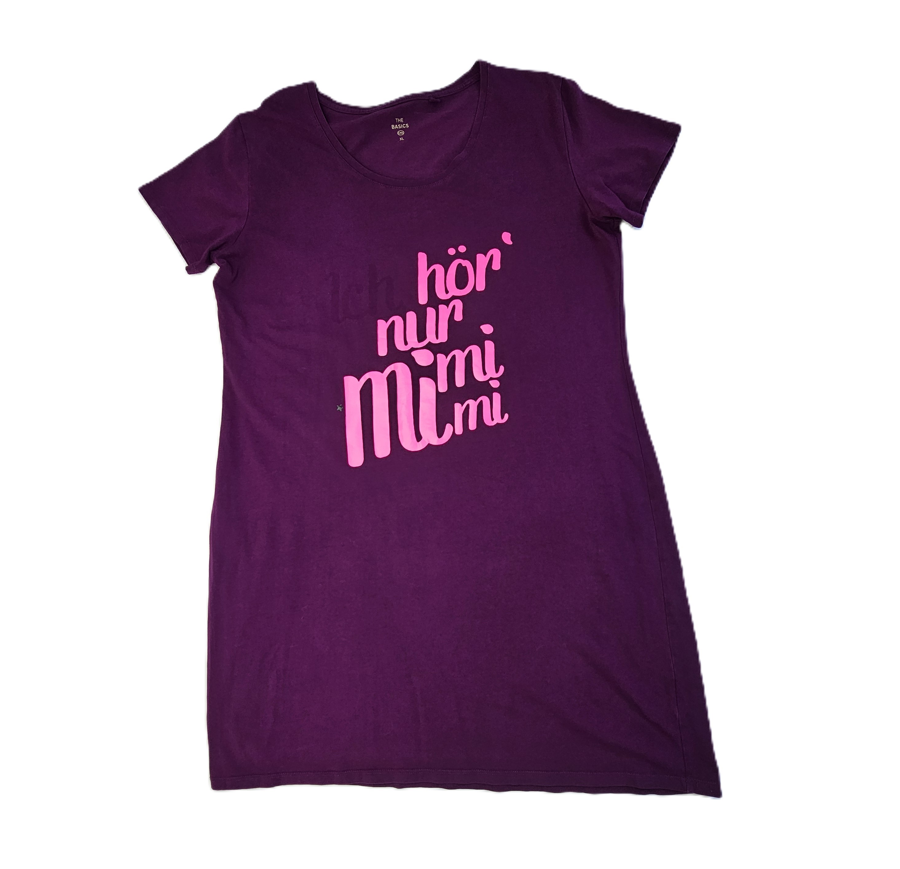 Veshje Gjumi Fustan Ngjyre Lejla me Dizajn Roze S.Hand/Sleeping Clothes