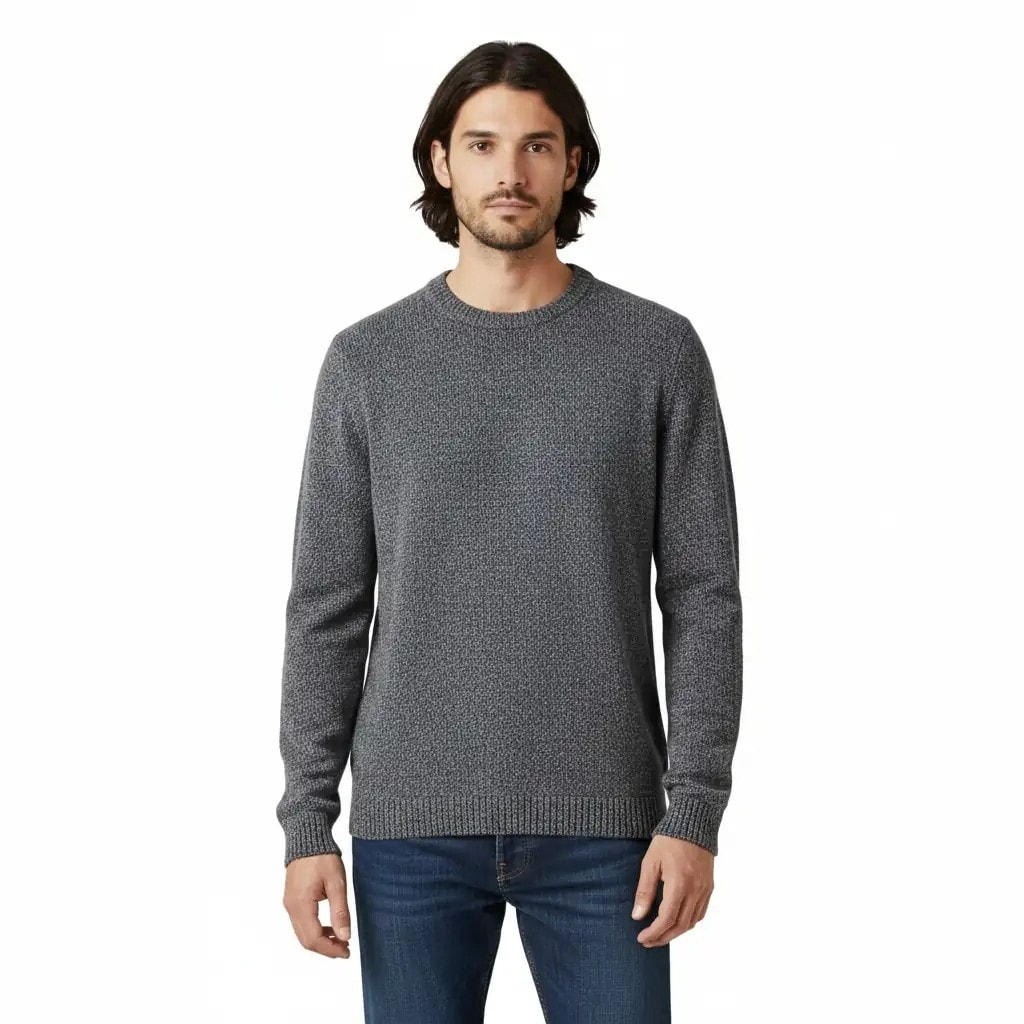 Pulover Meshkujsh Next Ngjyre Gri Outlet Men's Sweater