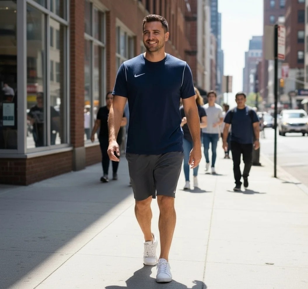 Bluze Meshkujsh Nike Ngjyre Blu e Erret S.Hand/Shirt