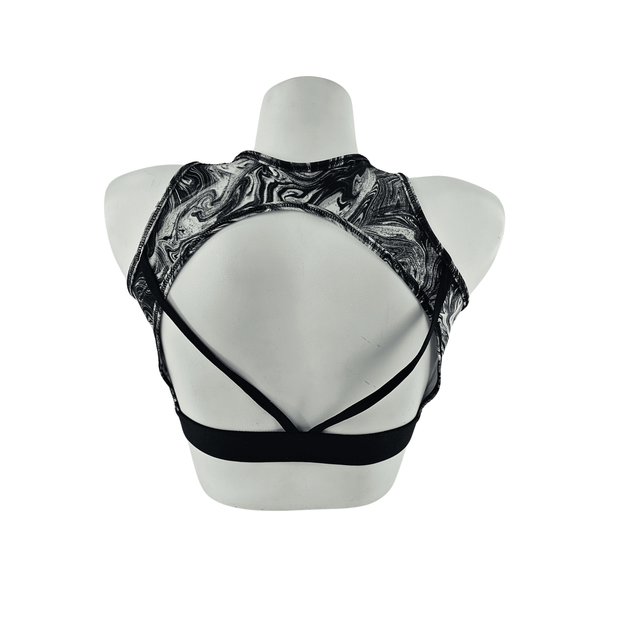Fitness Crop Top Adidas Dizajn Bardhe e Zi Outlet