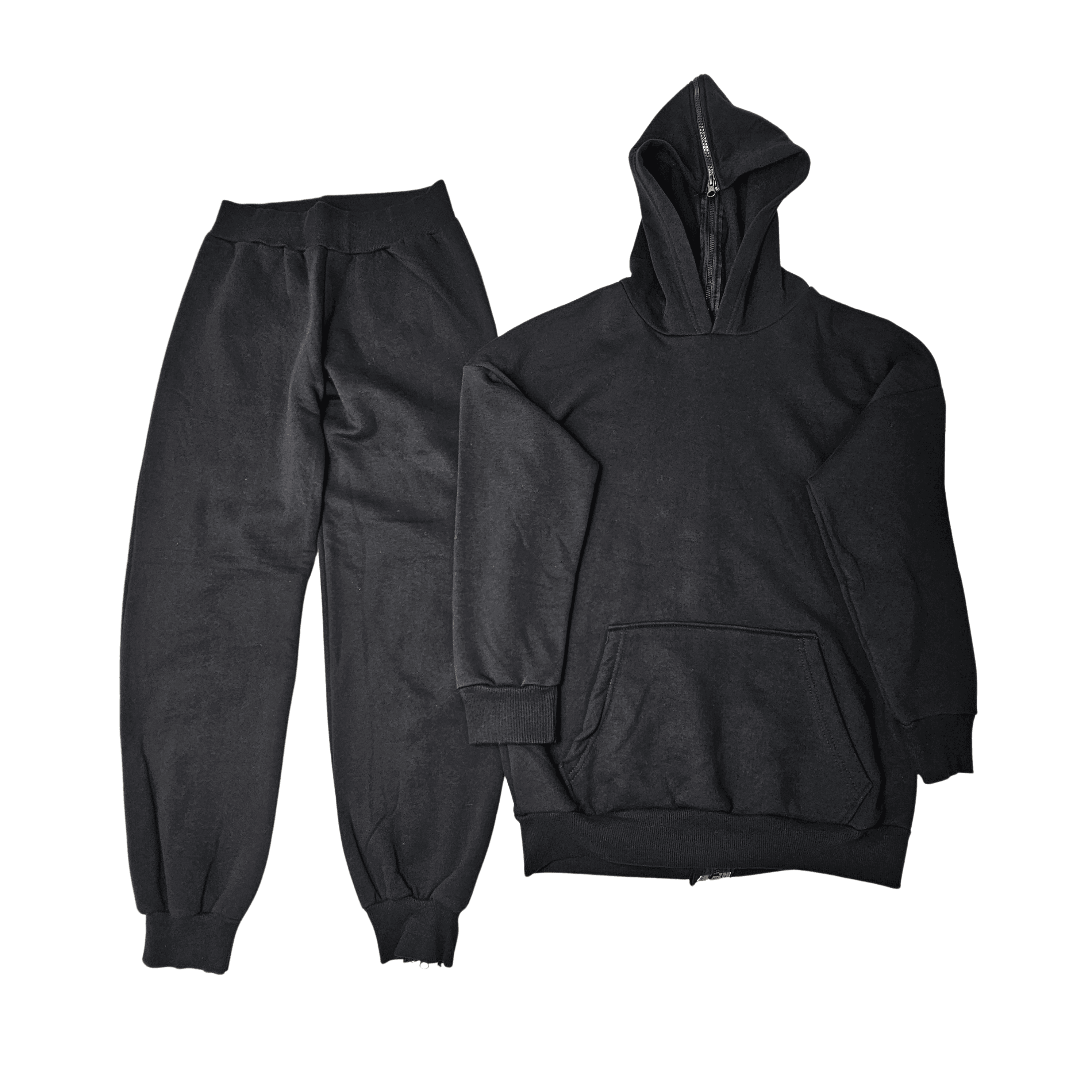 Kostum Sportiv Femrash Ngjyre i Zi Outlet Women's Sweatsuit Set 