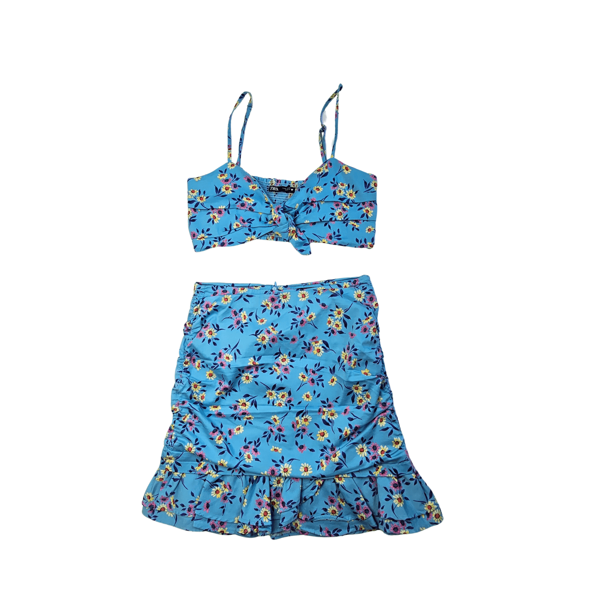 Kostum Femrash Zara ngjyre Bojeqielli me Lule S.Hand/Set