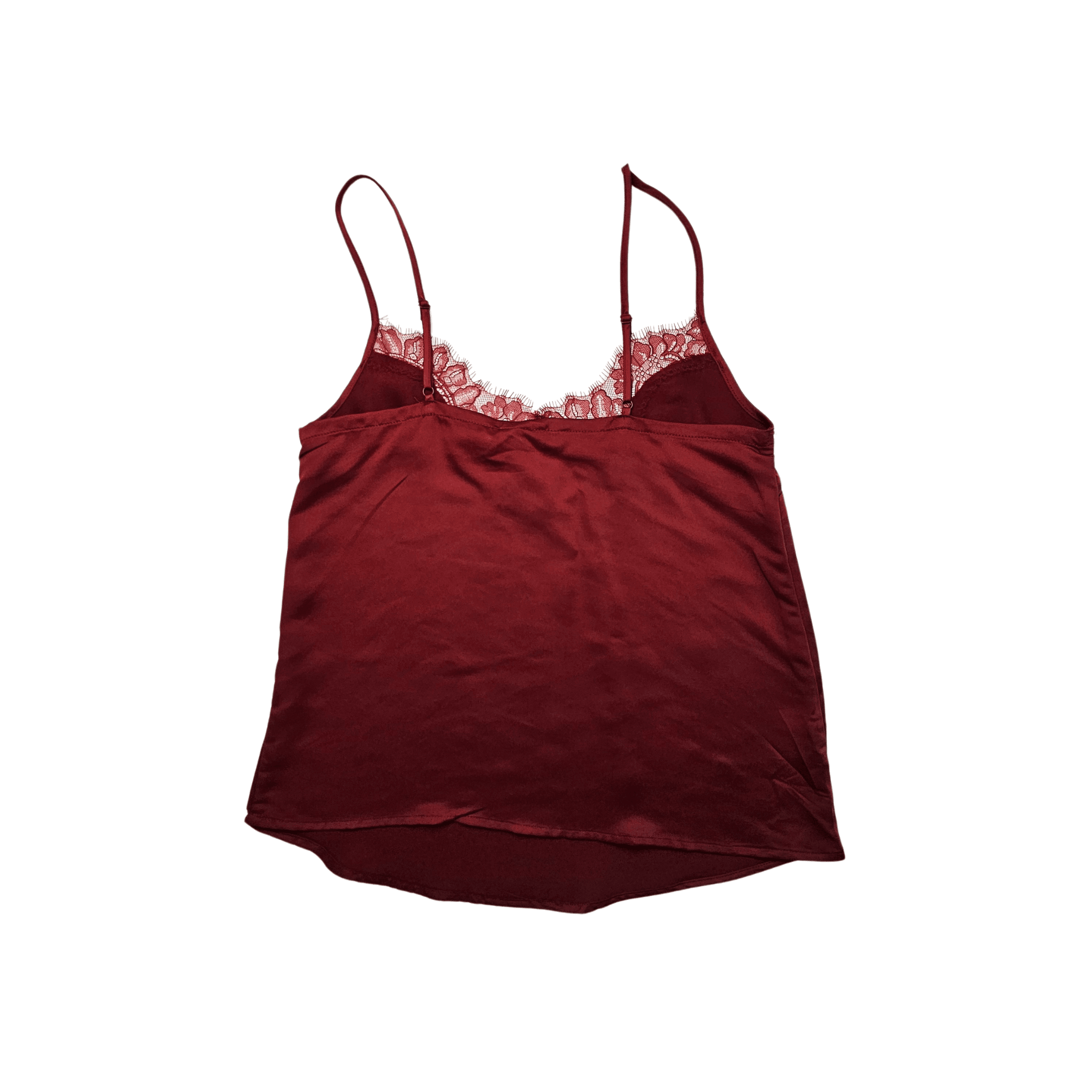 Veshje Gjumi Kanatjere H&M Saten Ngjyre e Kuqe me Dantelle S.Hand/Sleeping Clothes