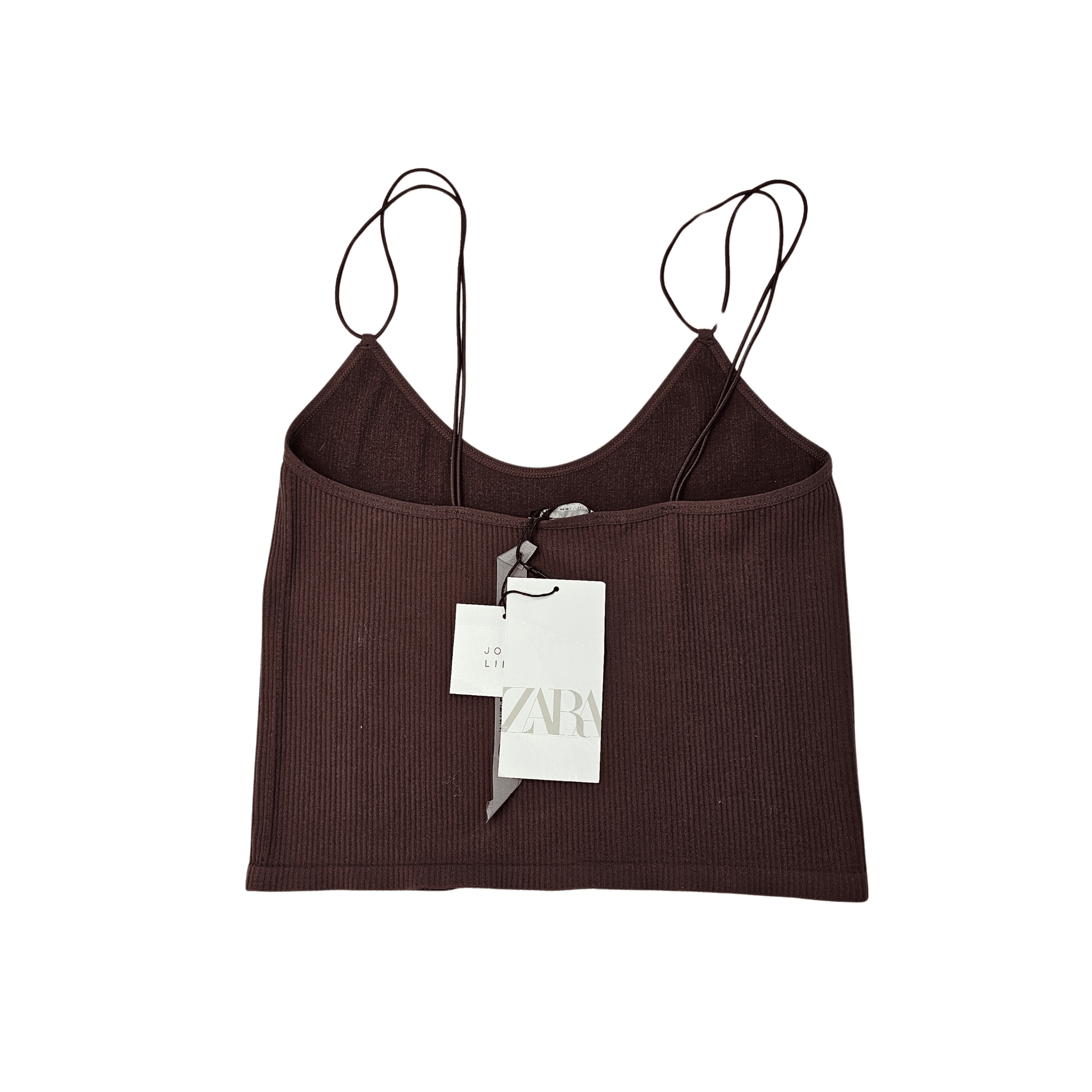 Kanatjere Femrash Zara Ngjyre Kafe e Erret Outlet/Crop Top