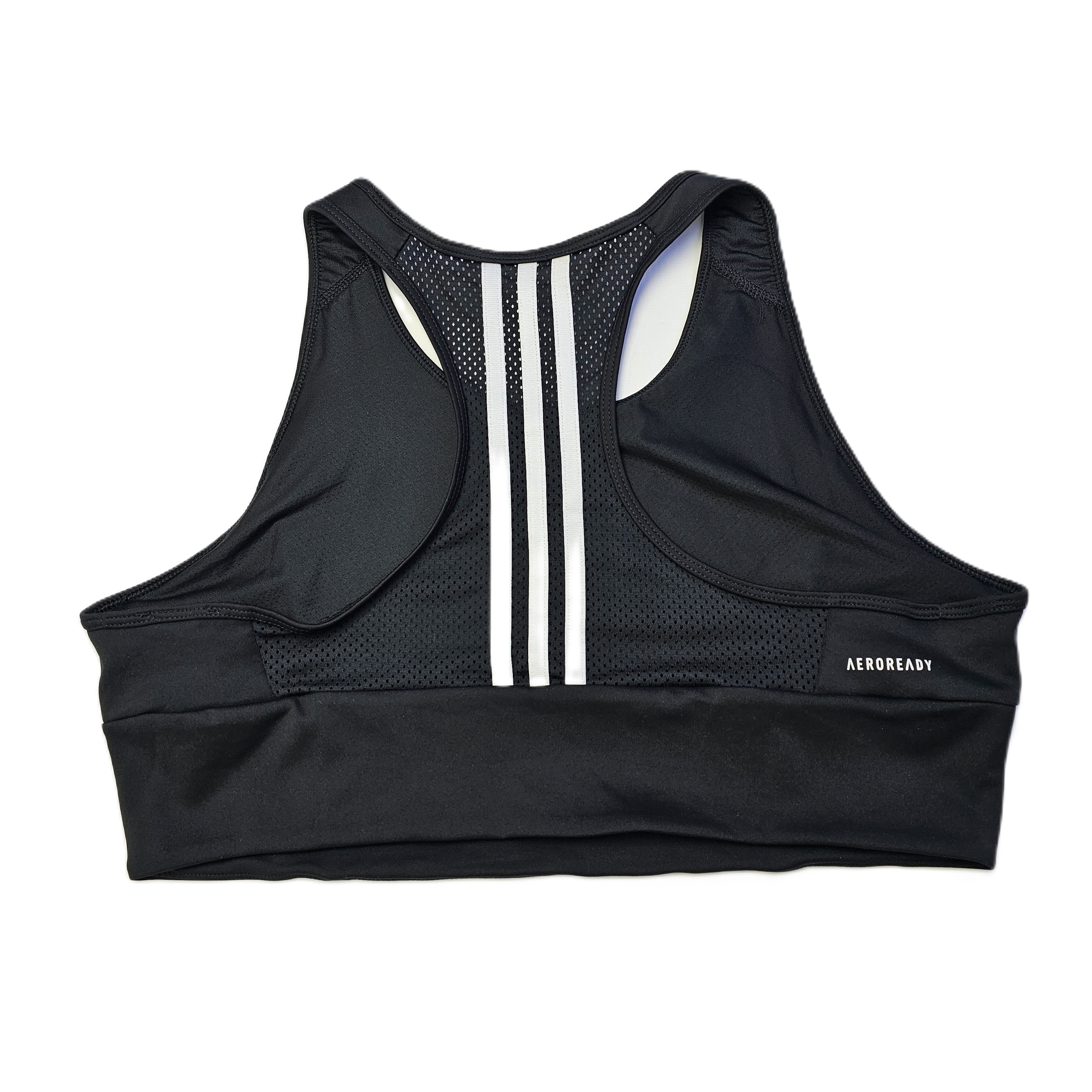 Fitnes Sportiv Crop Top Adidas Ngjyre i Zi S.Hand/Fitness