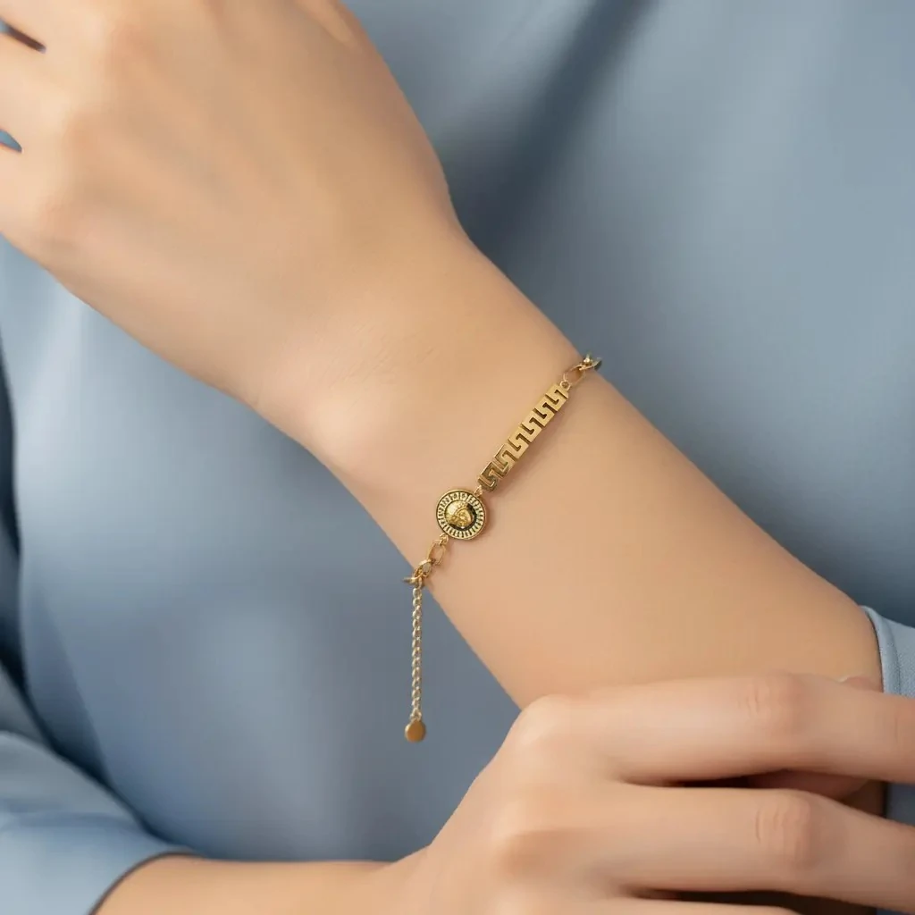 Byzylyk Femrash Çeliku Stainless Steel Ngjyre Gold Women Bracelet