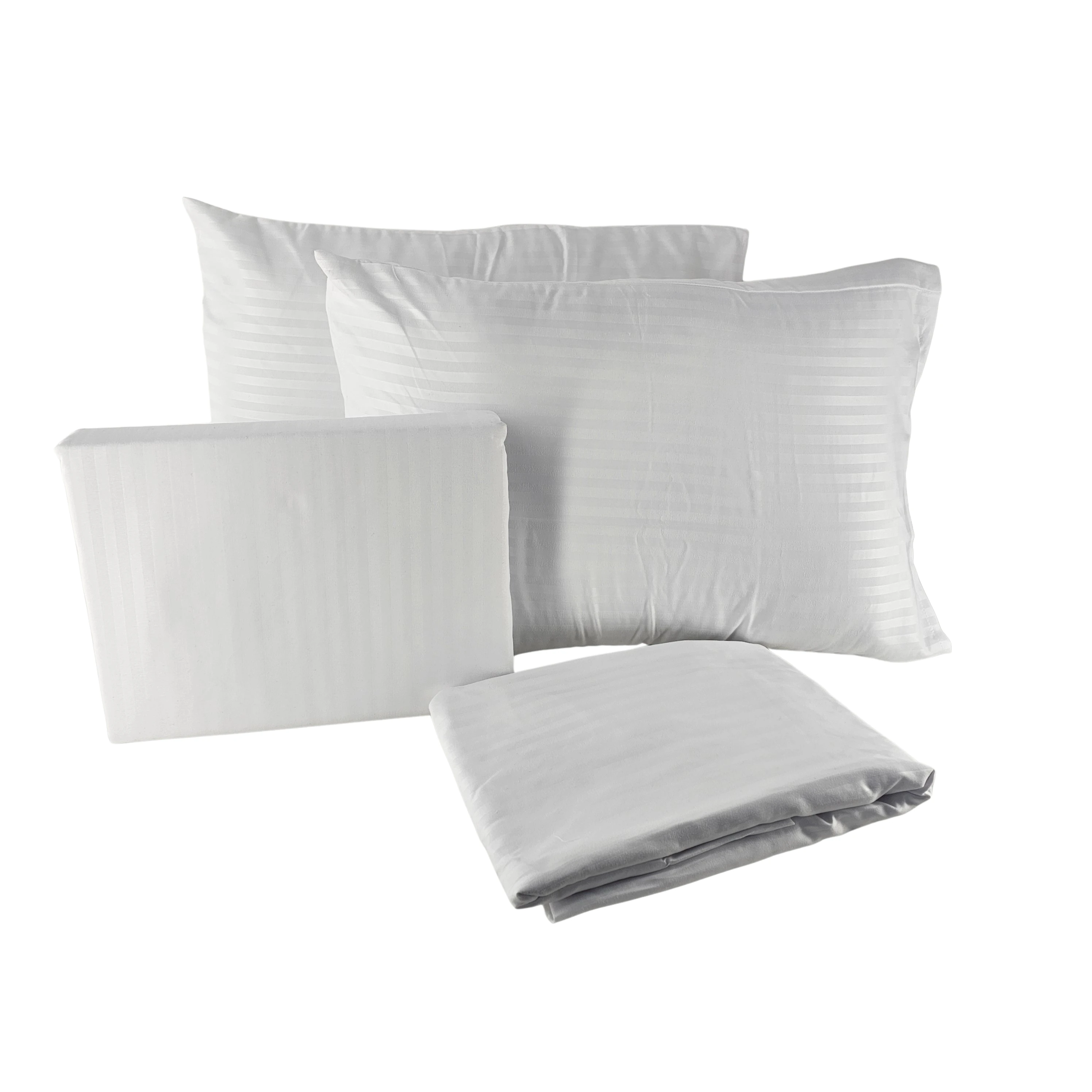 Set Zarf Jorgani Dopio Ngjyre i Bardhe  me Vija Outlet Bed Cover Set