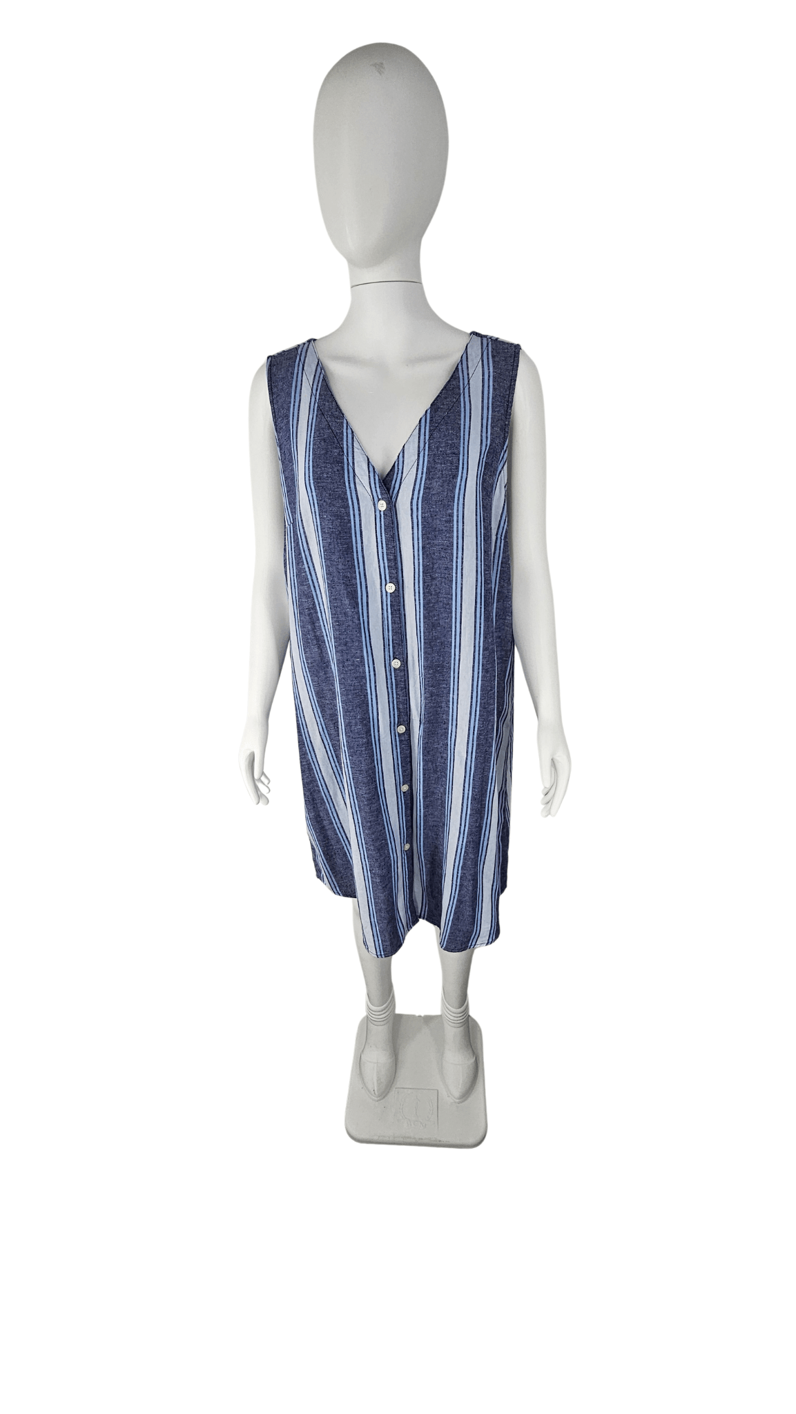 Fustan Femrash Gap Ngjyre Blu me Vija Outlet
