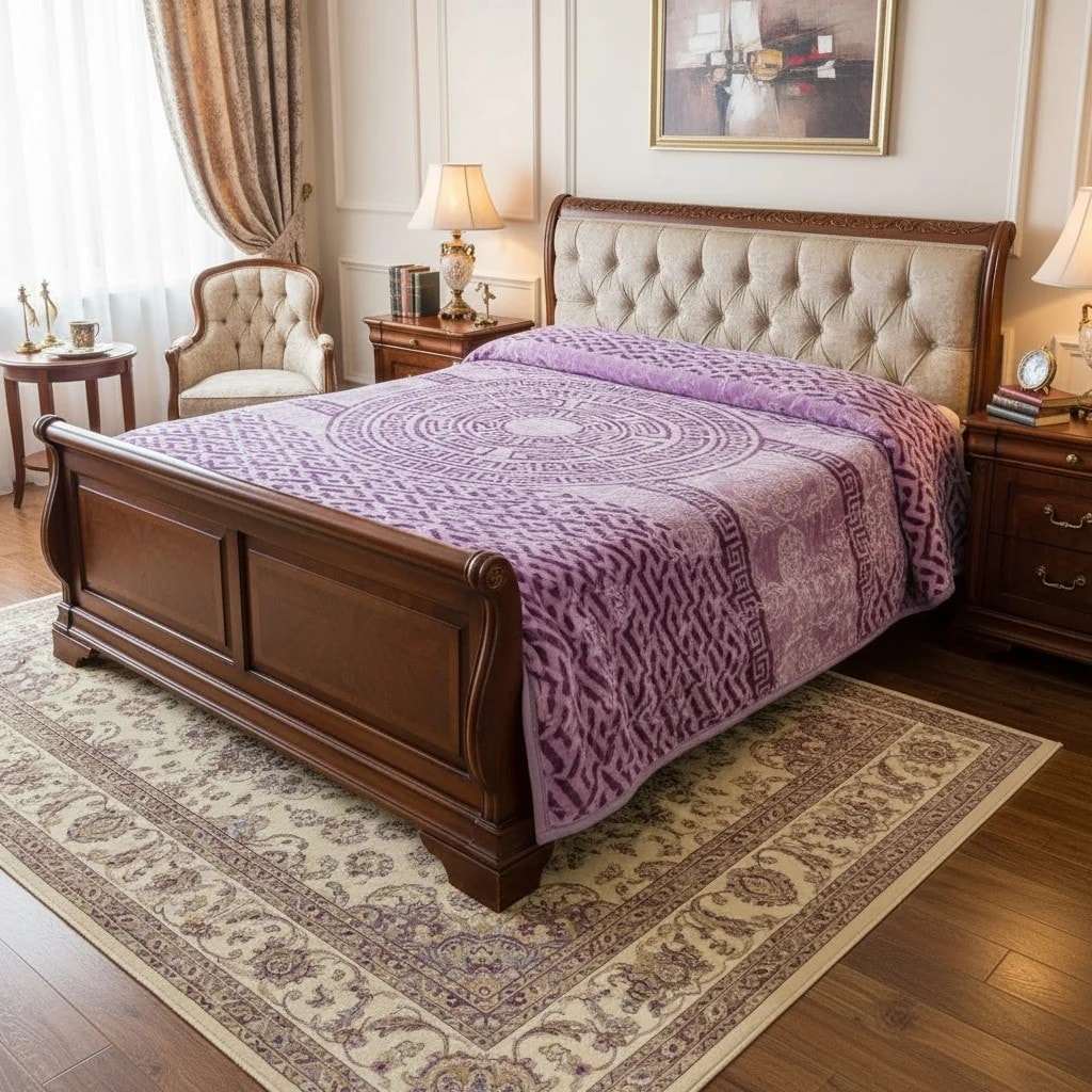 Batanije e Bute Dyfletesh Ngjyre Lejla Dopio 220x240cm 4.5kg Outlet Blanket