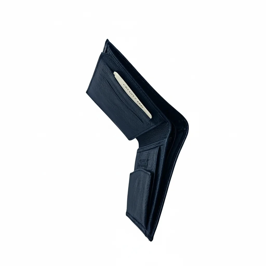 Portofol Lekure Meshkujsh M3 Ngjyre Blu i Erret  Men`s Wallet