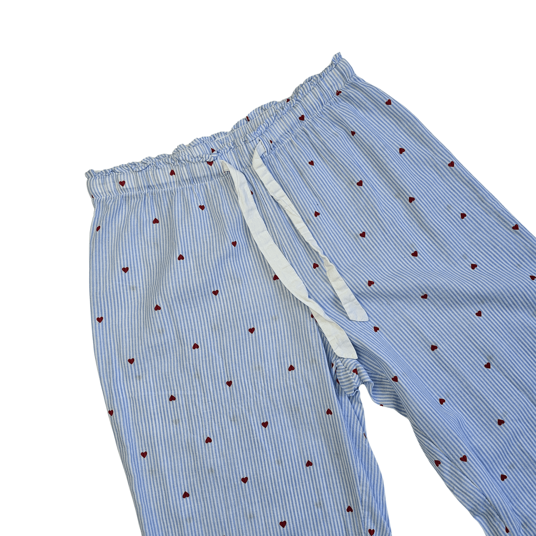 Veshje Gjumi Tuta H&m Ngjyre Blu e Hapur me Zemra te Kuqe te Vogla S.Hand/Sleeping Clothes