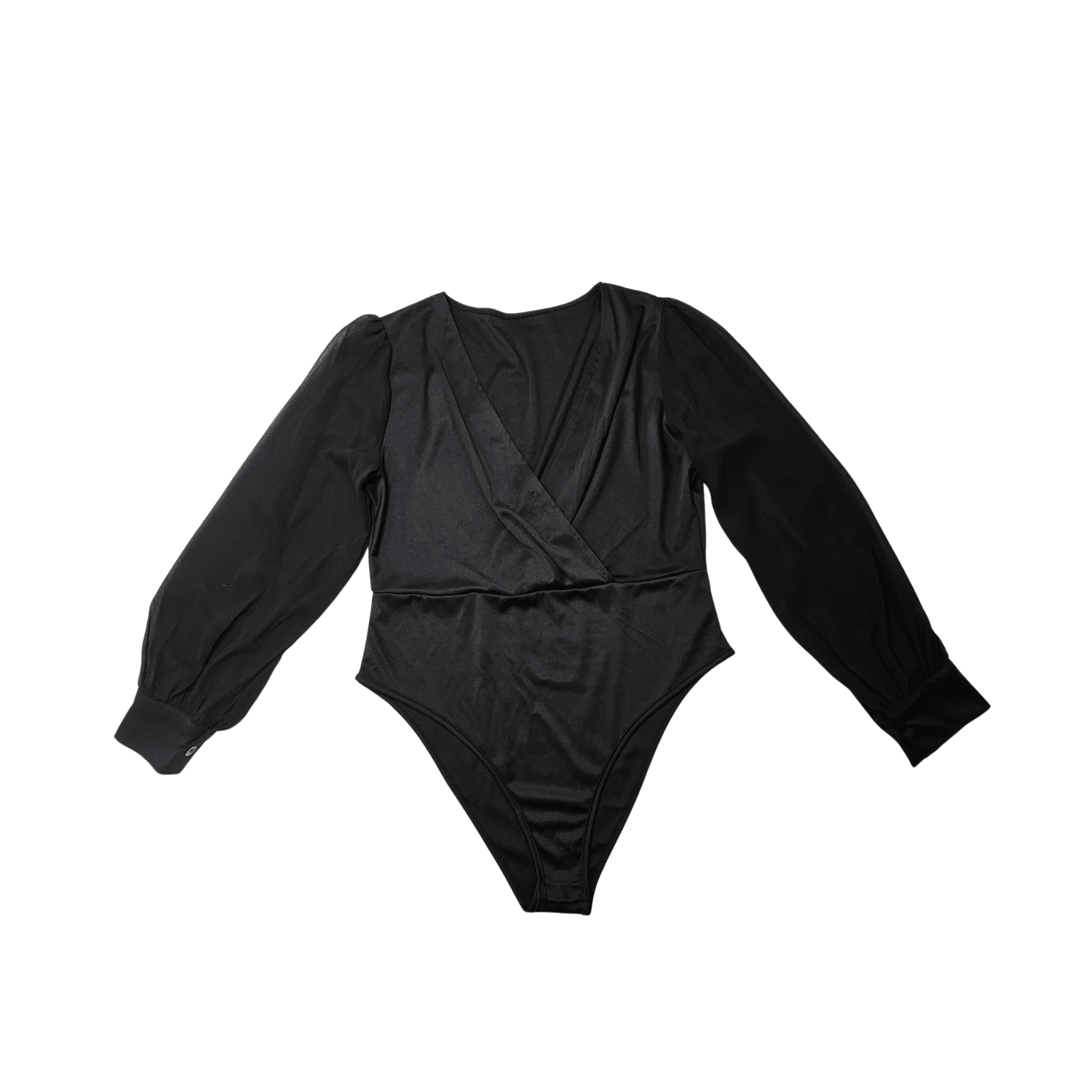 Bluze Femrash Trupore Ngjyre i Zi S.Hand Womens Body Blouse