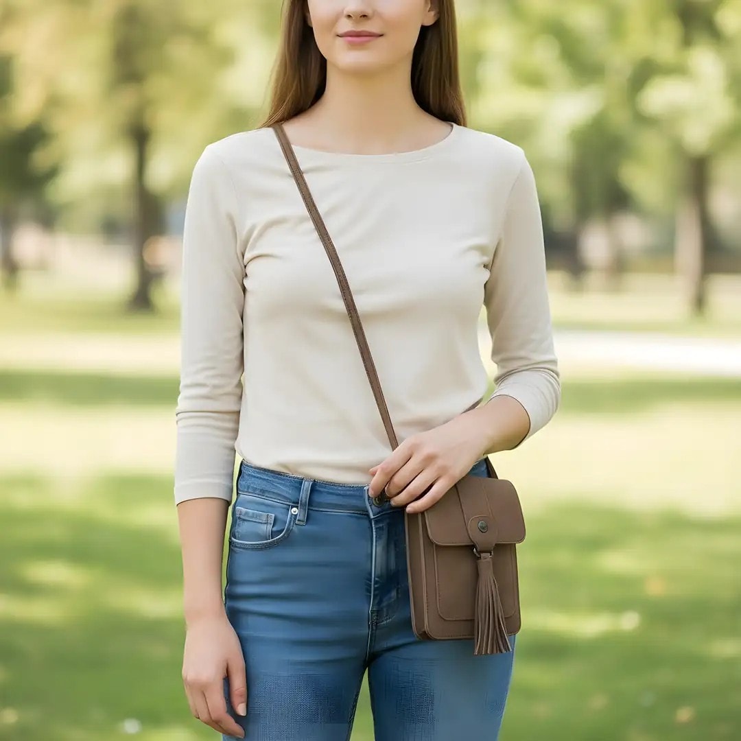 Portofol-Cante Femrash Ngjyre Kafe S.Hand