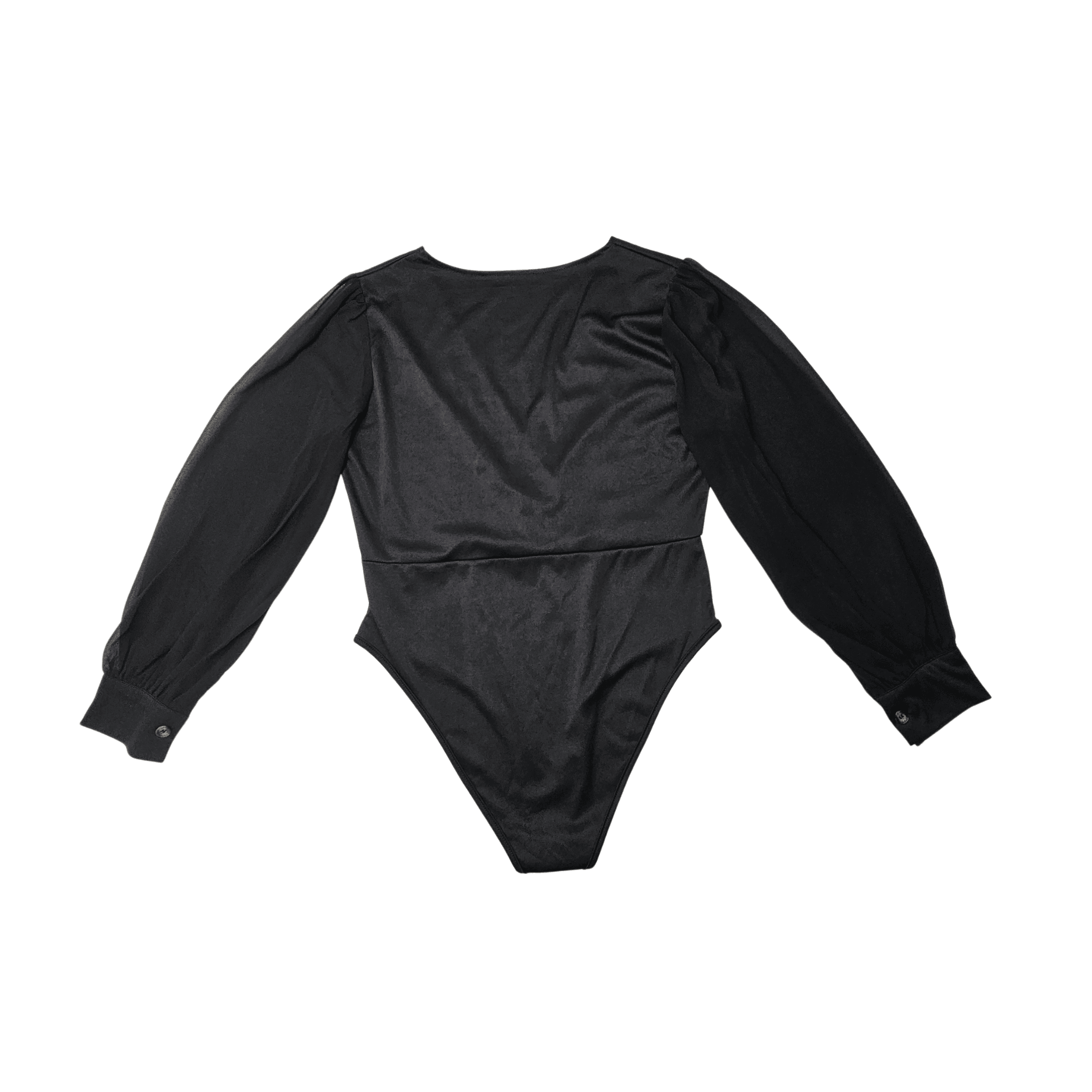 Bluze Femrash Trupore Ngjyre i Zi S.Hand Womens Body Blouse