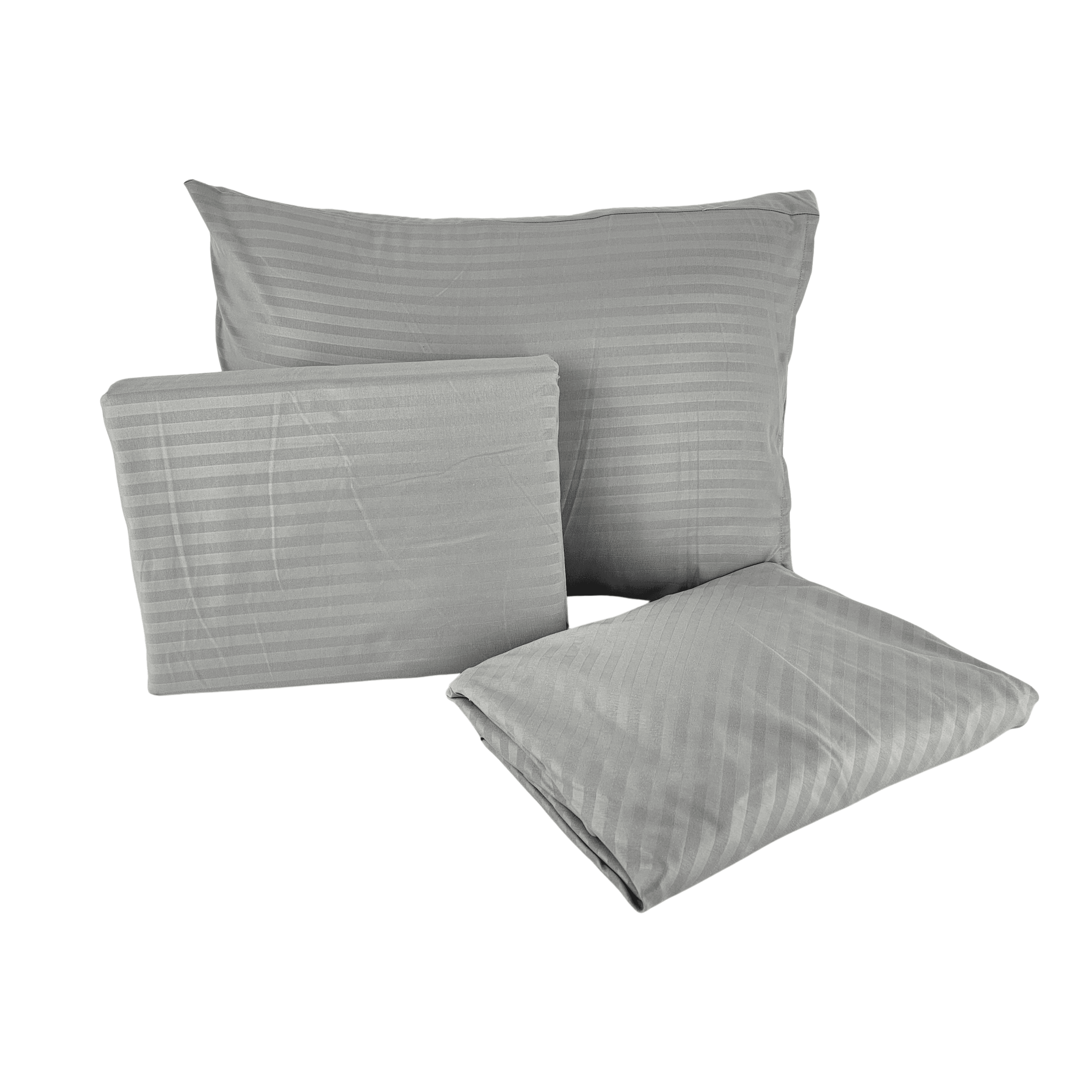 Set Zarf Jorgani Ngjyre Gri me Vija Tek 100x200cm Outlet Duvet Cover Set