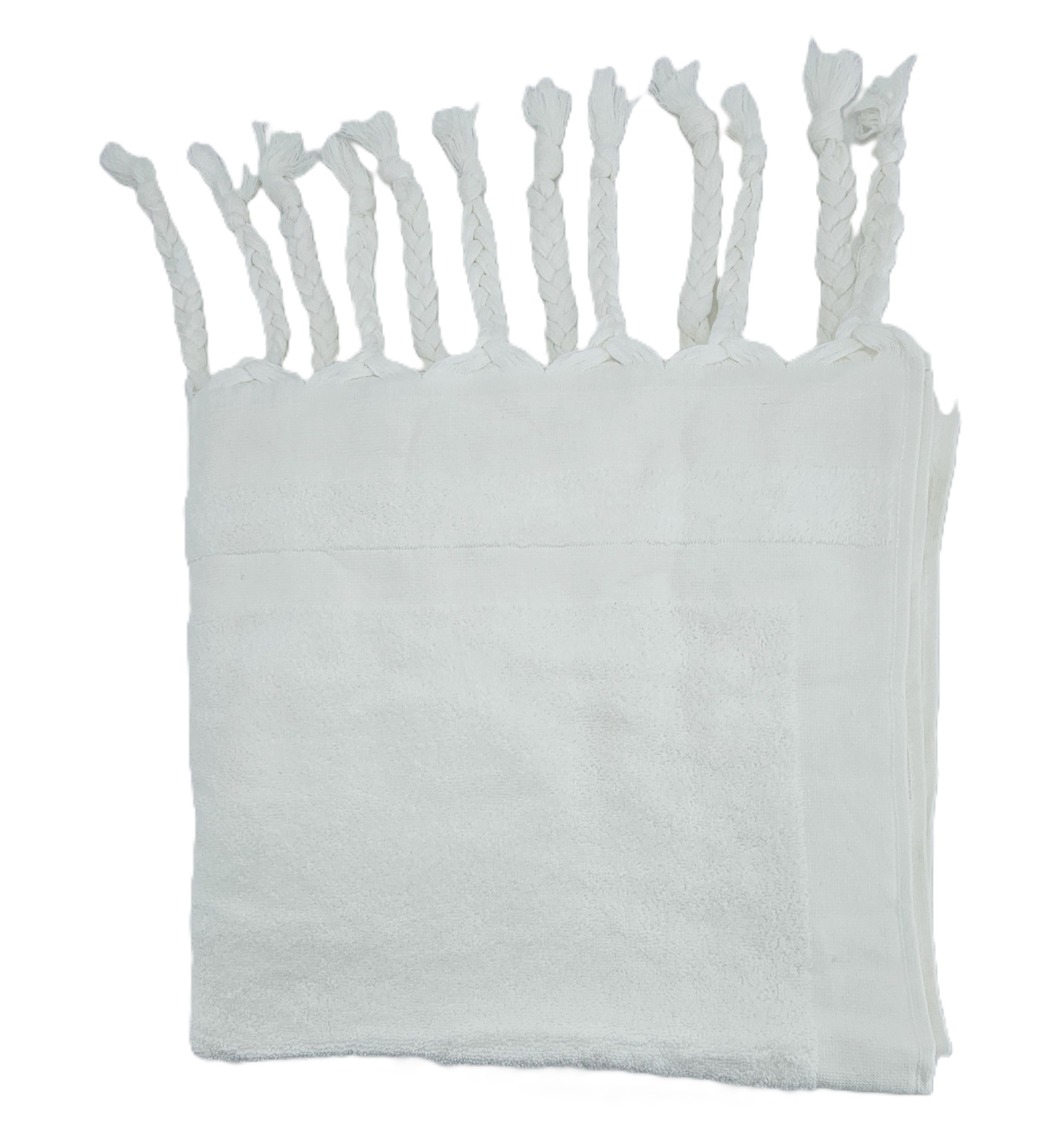 Peshqir Banje Trupi I Bardhe Me Dizajn Gershete 1 Cope 80x140 cm 640 gr