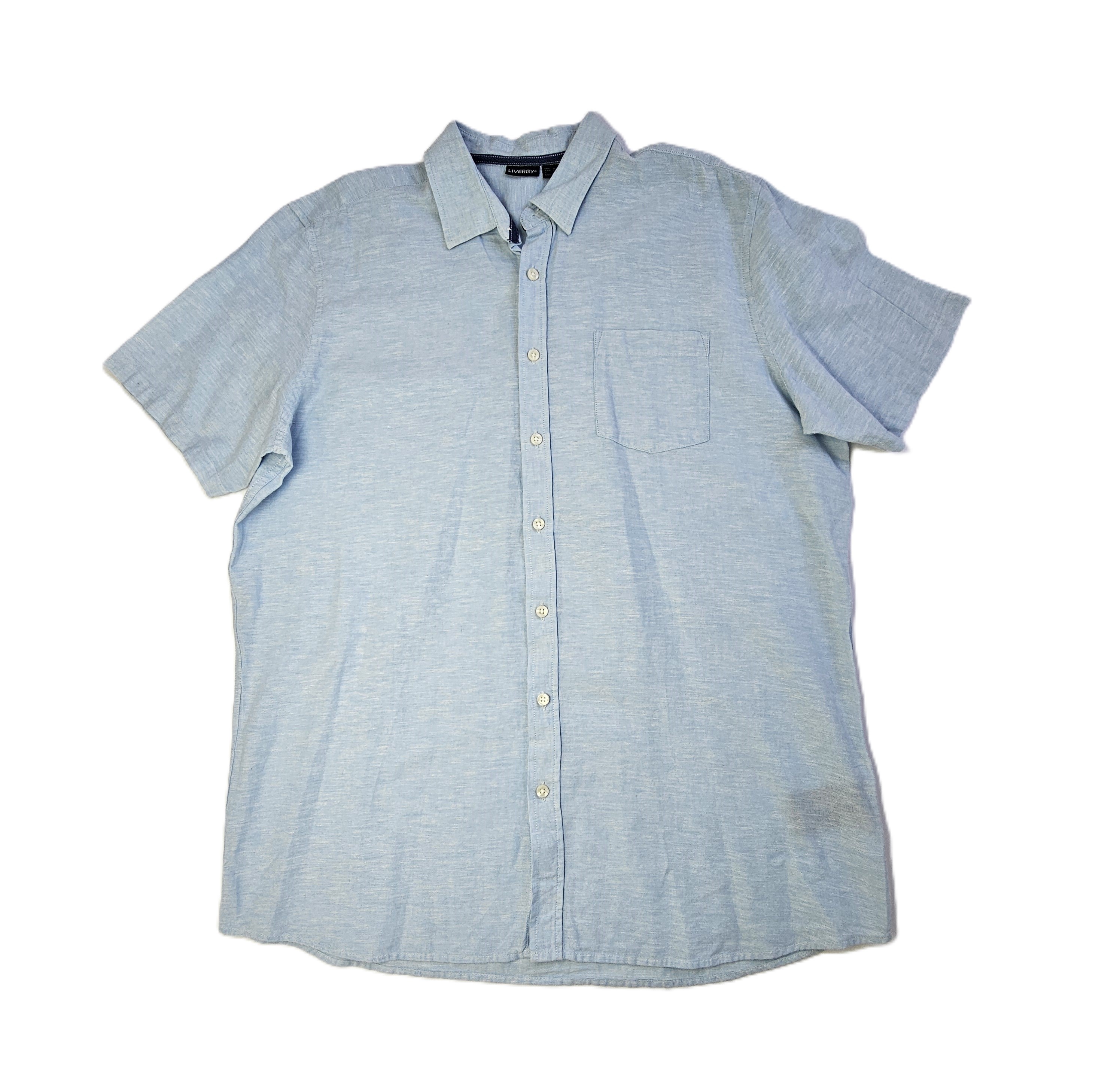 Kemishe Meshkujsh Livergy Ngjyre Blu e Hapur S.Hand/Shirt