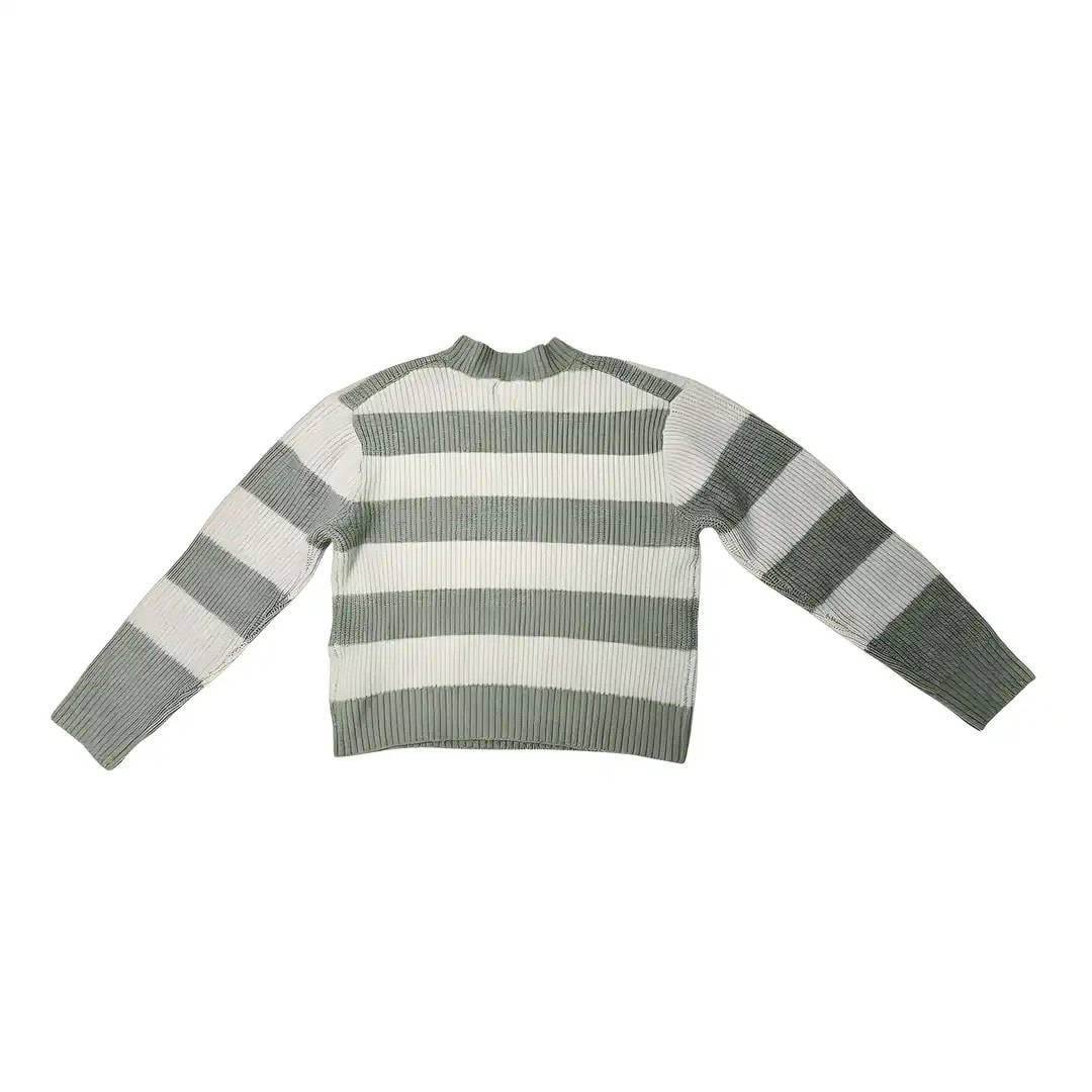 Pulover Femrash H&M Ngjyre Gri e Hapur me Vija Mente S.Hand Womens Sweater