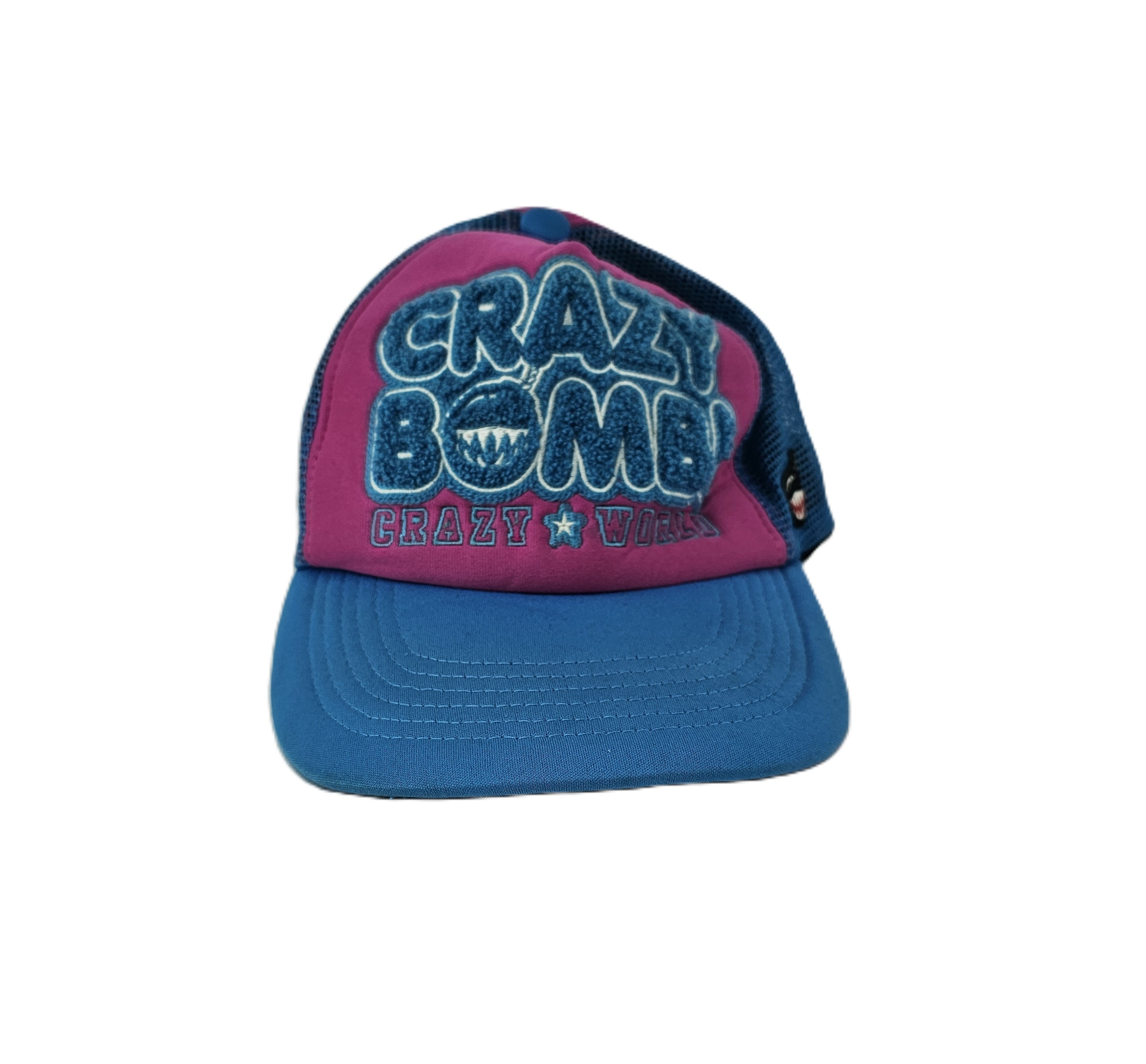 Kapele Femrash Crazybomb Ngjyre Blu me Dizajn Roze S.Hand/Hat