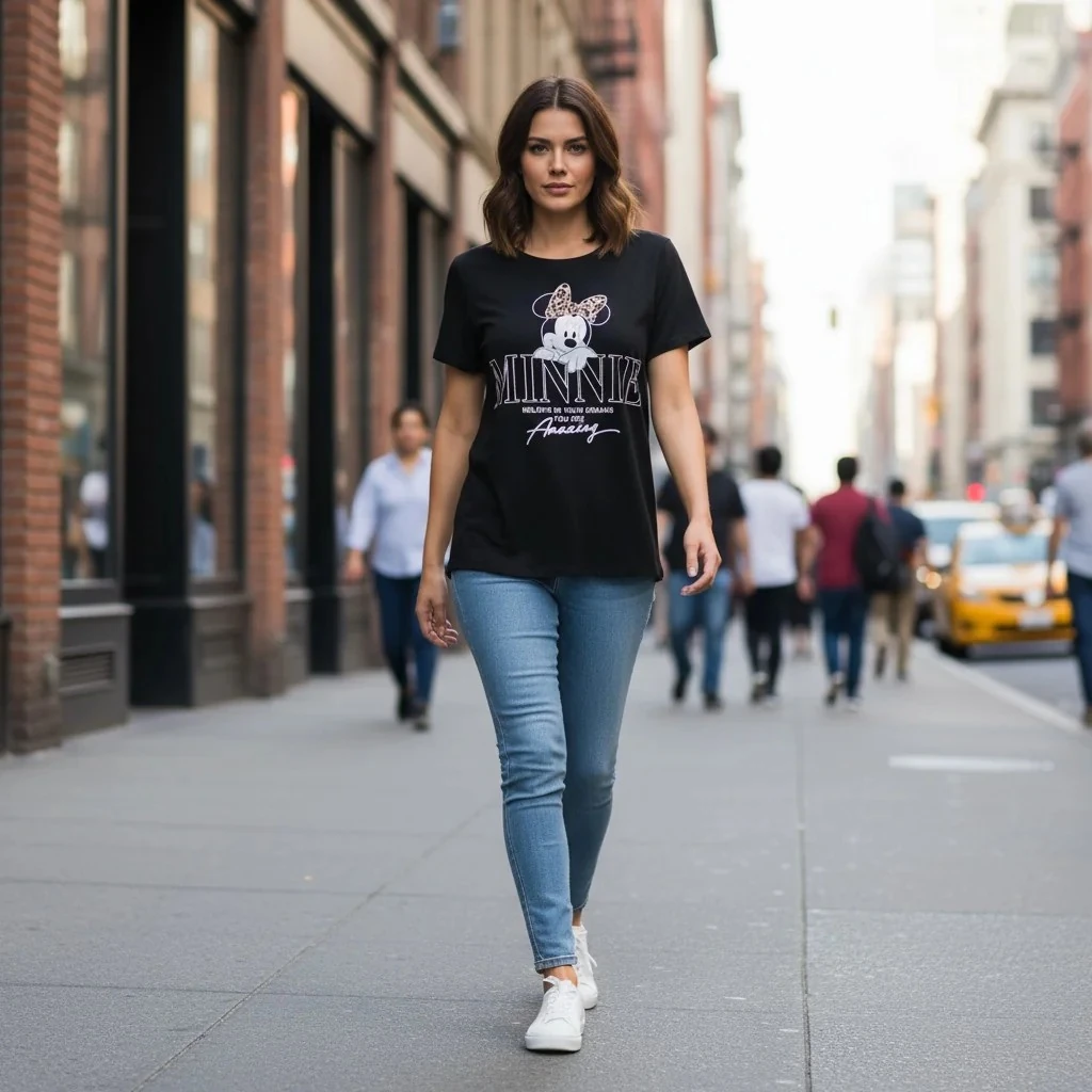 Bluze Femrash Ngjyre e Zeze me Minnie Mouse S.Hand/T-Shirt