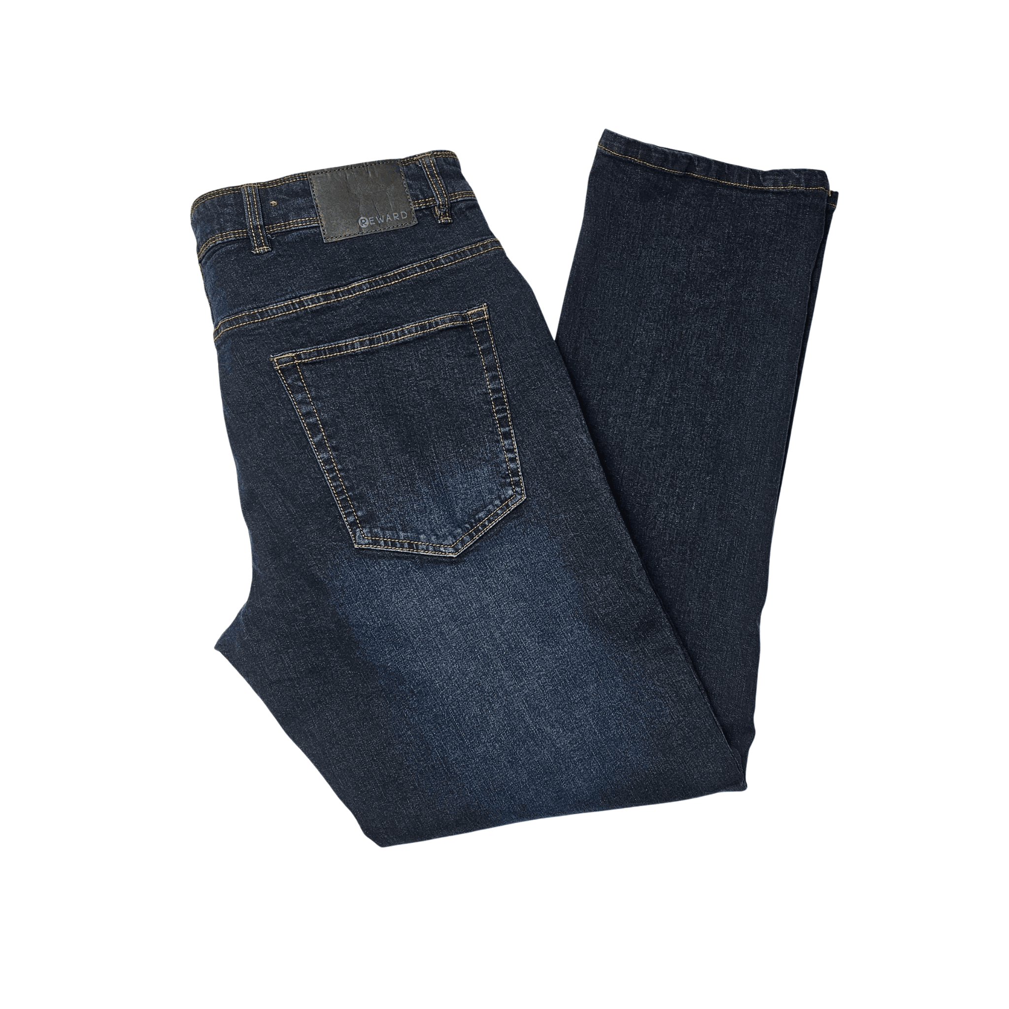 Pantallona Xhins Meshkujsh Reward Outlet Ngjyre Blu te Erreta Jeans 