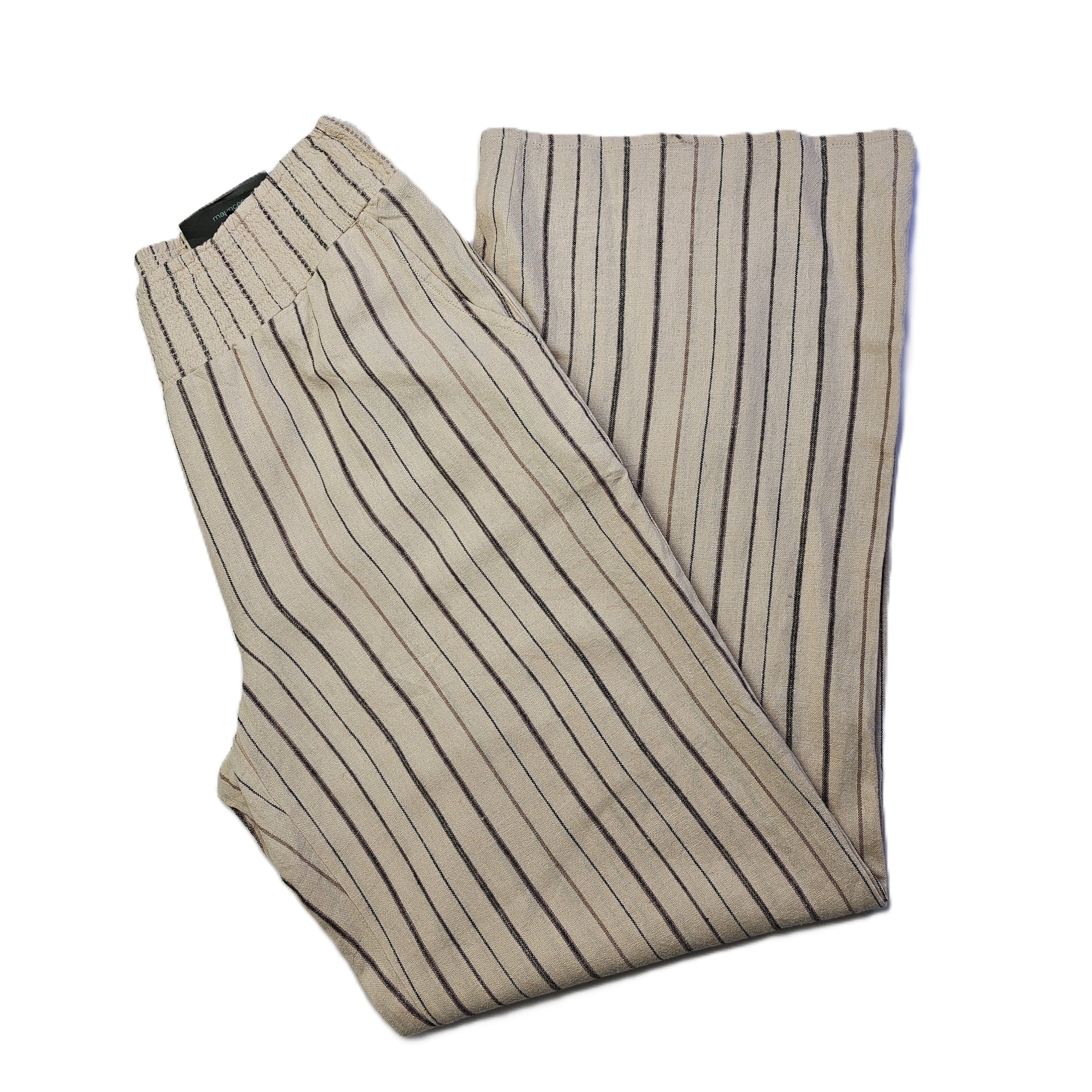 Pantallona Verore Femrash Maurices Ngjyre Bezhe me Vija te Zeza Outlet/Beige Summer Pants