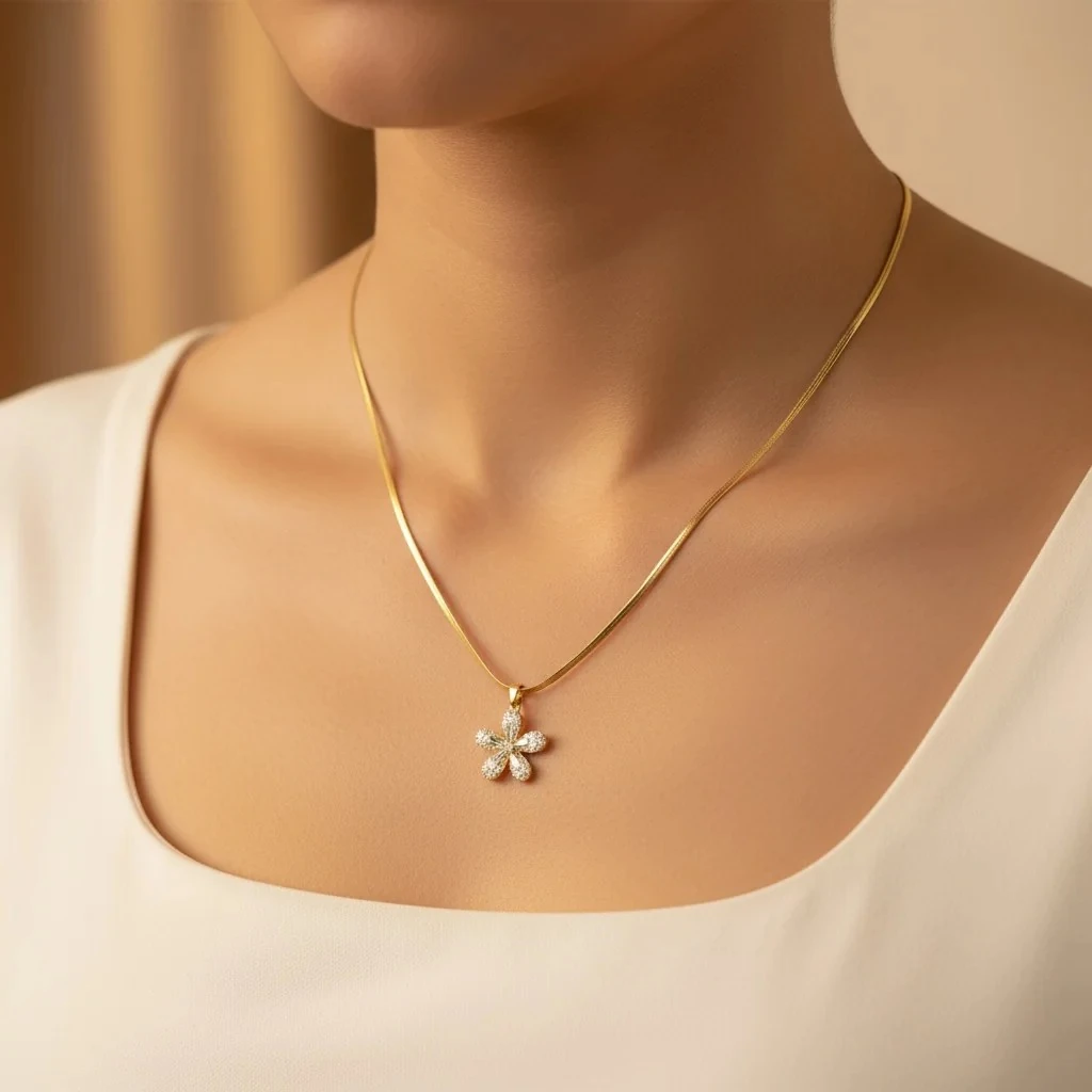 Varese Femrash Çeliku Stainless Steel Gold Women Necklace