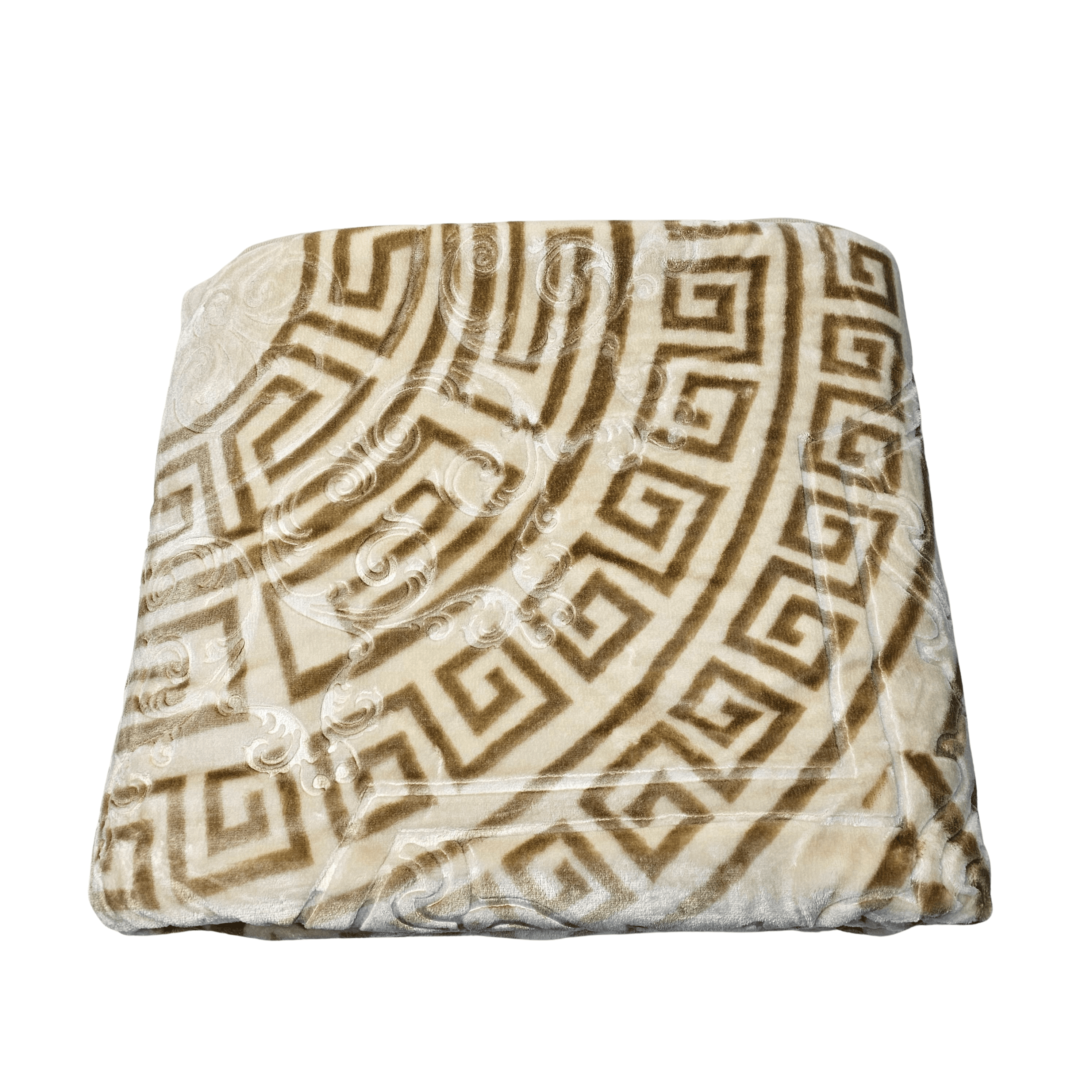 Batanije e Bute Dyfletesh Ngjyre Bezhe e Hapur Dopio 220x240cm 4.5kg Outlet Blanket