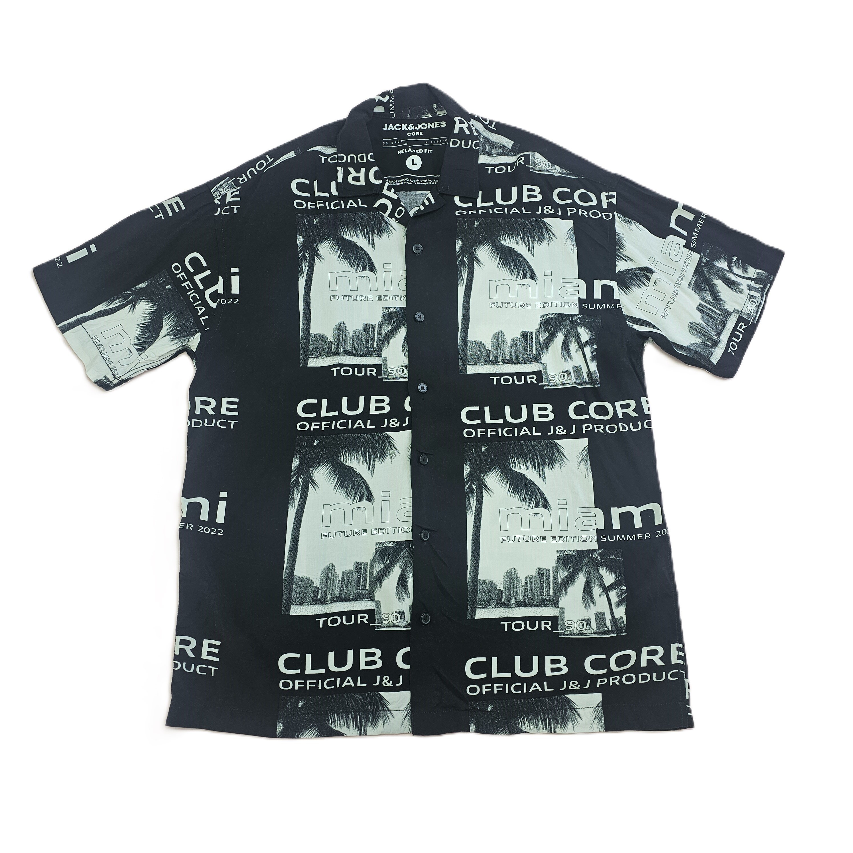 Kemishe Meshkujsh Jack&Jones Core Dizajn Bardh e Zi S.Hand