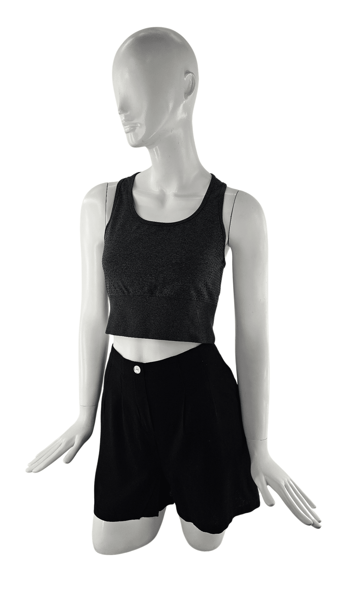 Fitnes Sportiv Crop Top H&M Ngjyre Gri e Erret S.Hand/Fitnes