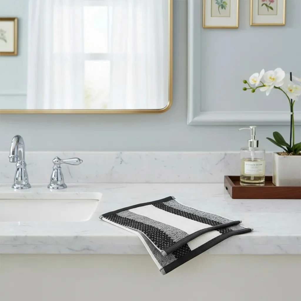 Peshqir Pecete 30x30 Set 5 Cope Outlet Towel - Gri e Erret