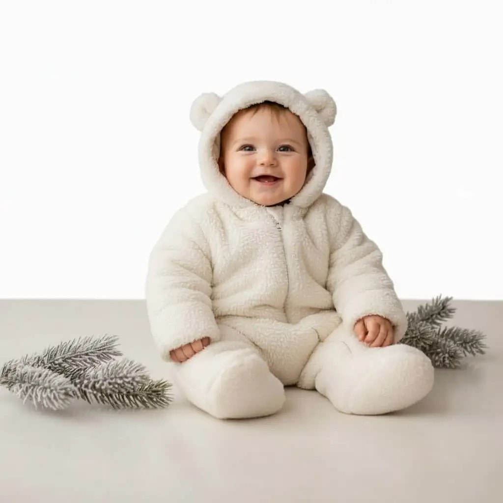 Paliceta Dimerore Femijesh Ngjyre Qumesht S.Hand Childrens Snowsuit 