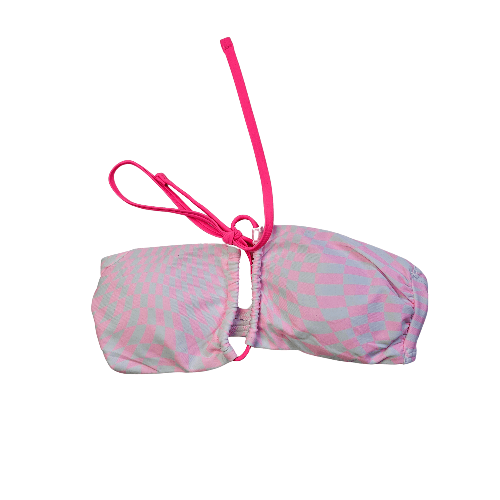 Rroba Banjo Recipeta New Look Ngjyre te Bardha me Dizajn Roze Outlet/Beach Swimwear