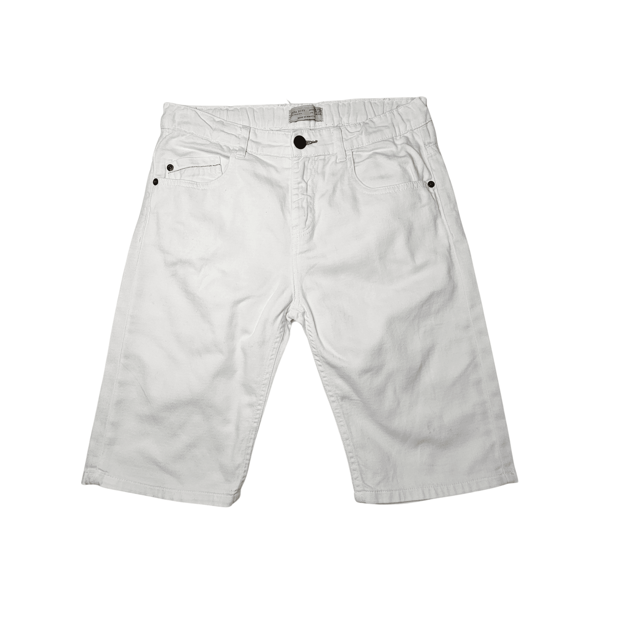 Pantallona te Shkurtra Femijesh Ngjyre te Bardha S.Hand