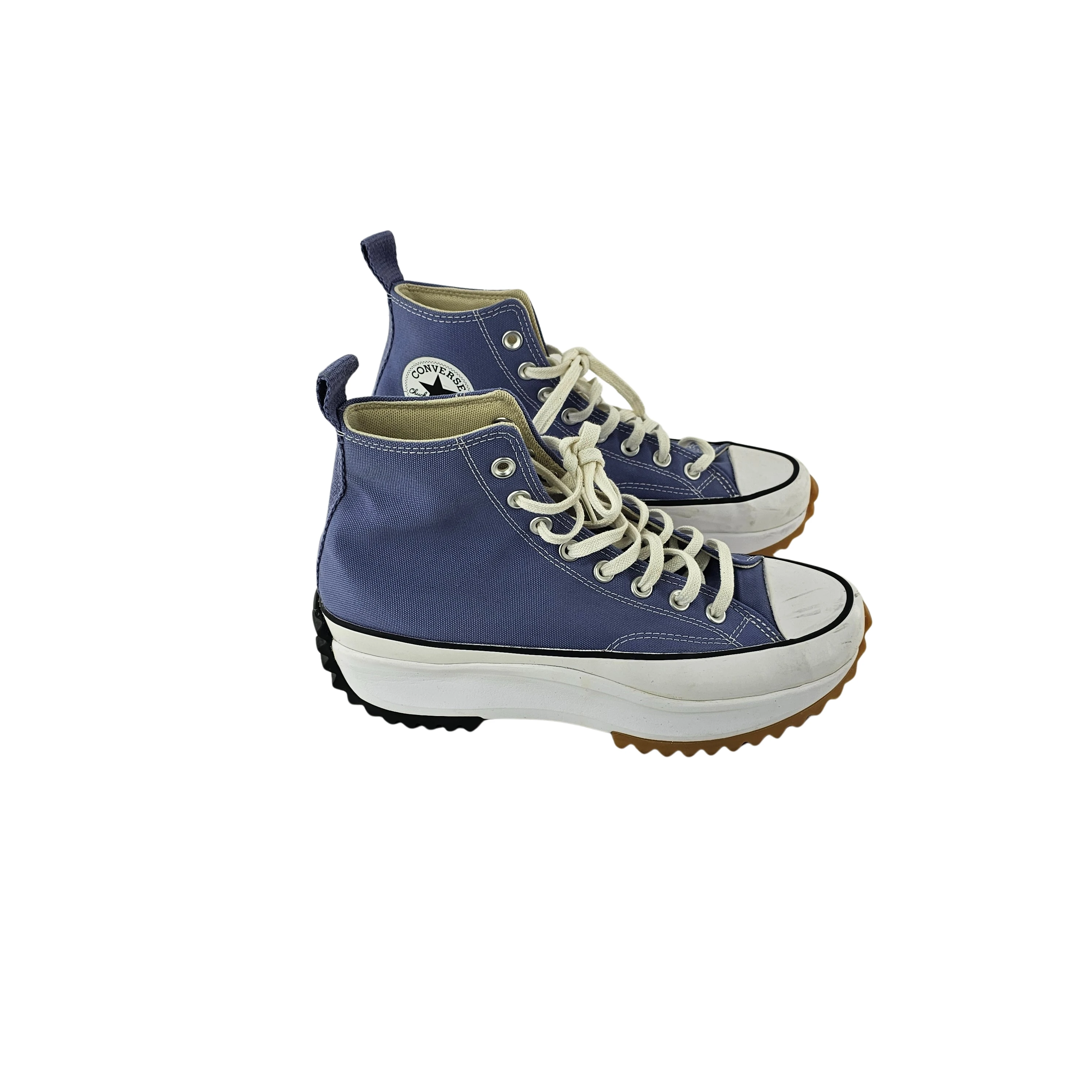 Atlete Femrash Converse Ngjyre Blu me Dizajn Bezhe dhe te Zi S.Hand Women's Shoes