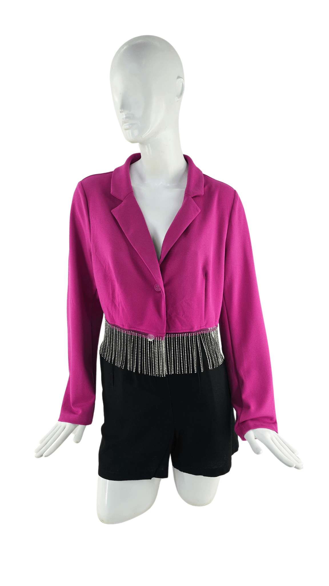 Xhakete Klasike Femrash Ngjyre Roze Fuchsia Outlet/Classic Jacket