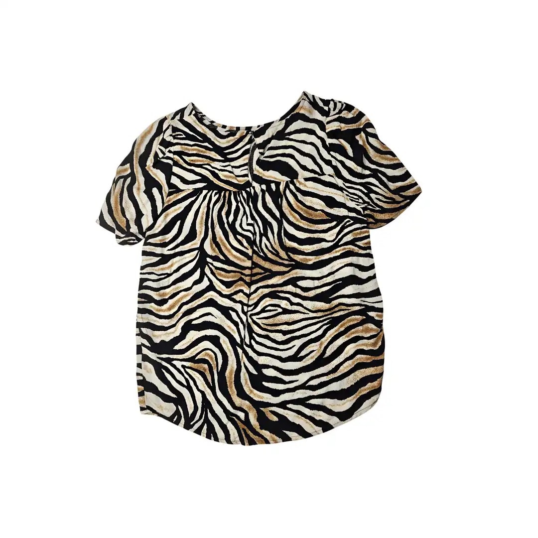 Bluze Femrash Dizajn Leopard Outlet Womens Blouse