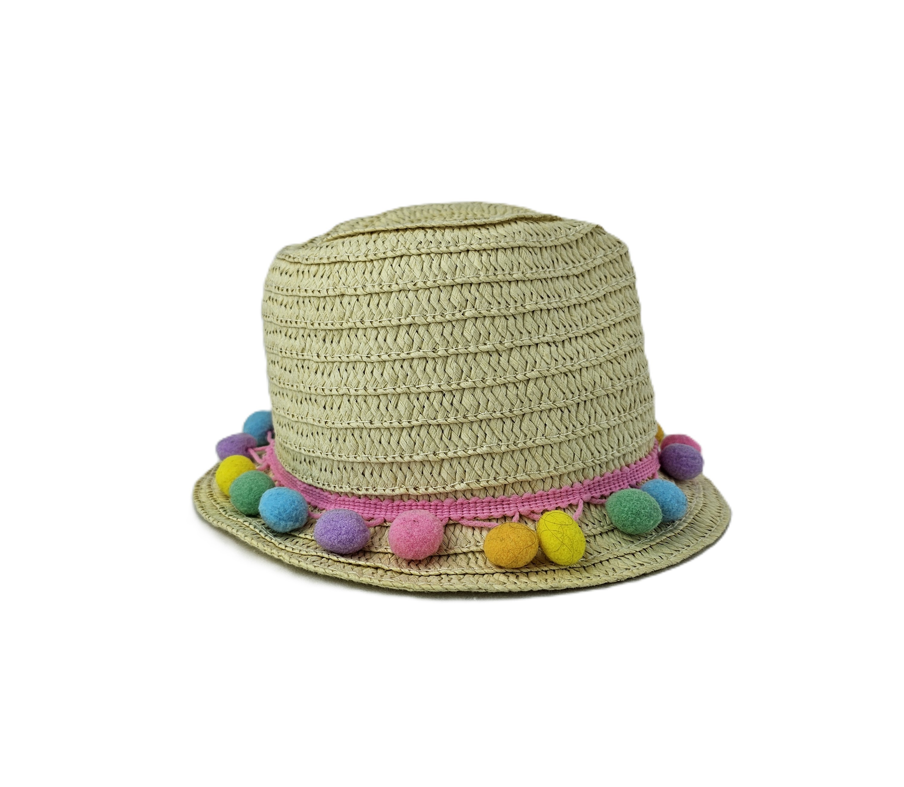 Kapele Plazhi Femijesh Primark Kashte me Dizajn me Topa Shumengjyresh S.Hand/Beach Hat