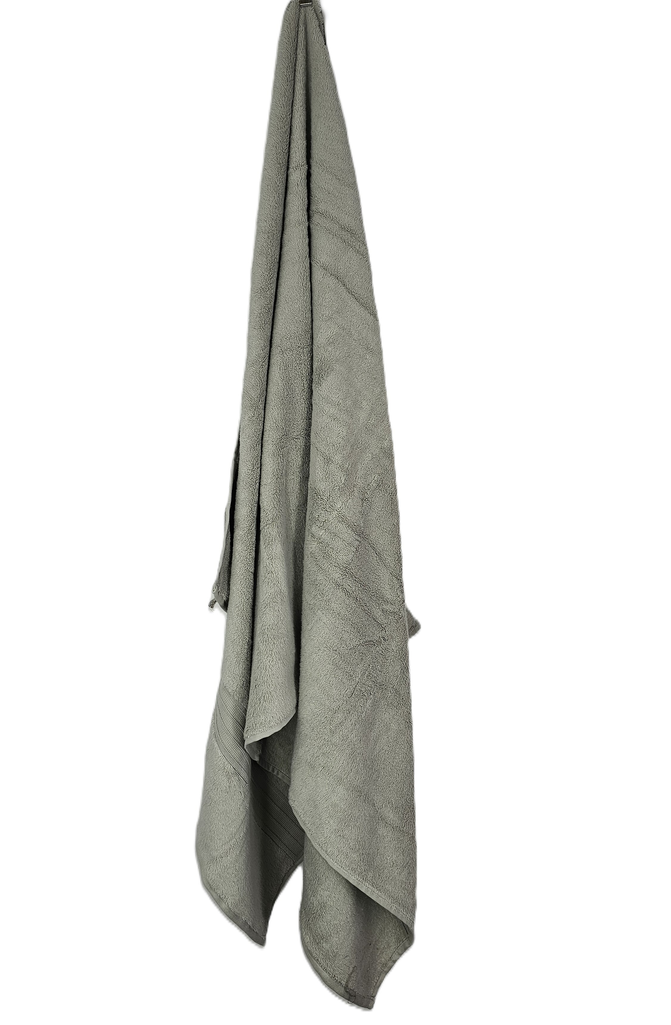 Peshqir Banje Trupi Gri e Hapur Me Fashe 1 Cope 100x180 cm 1,010 gr