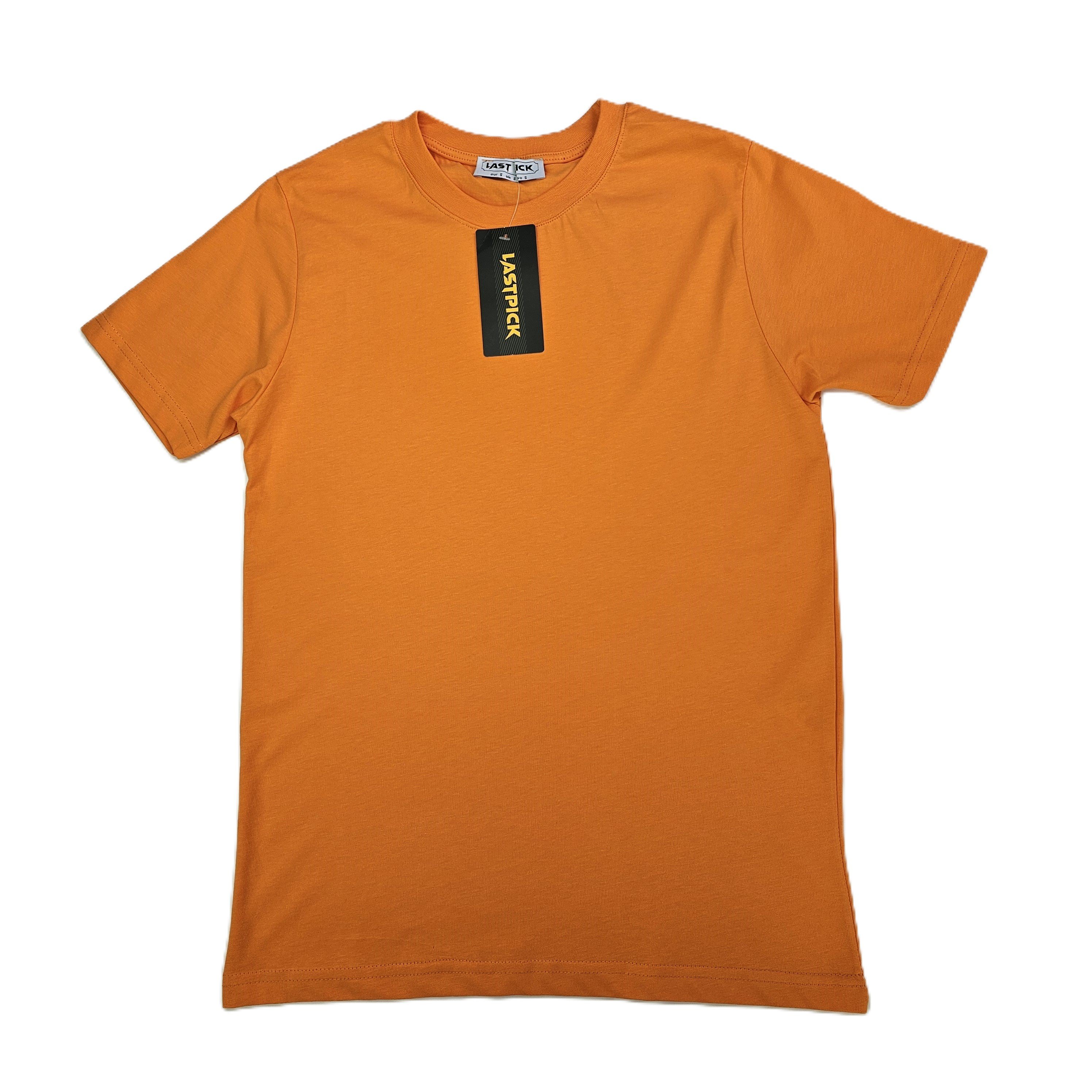 T-Shirt Meshkujsh Basic Ngjyre Portokalli Outlet/T-Shirt