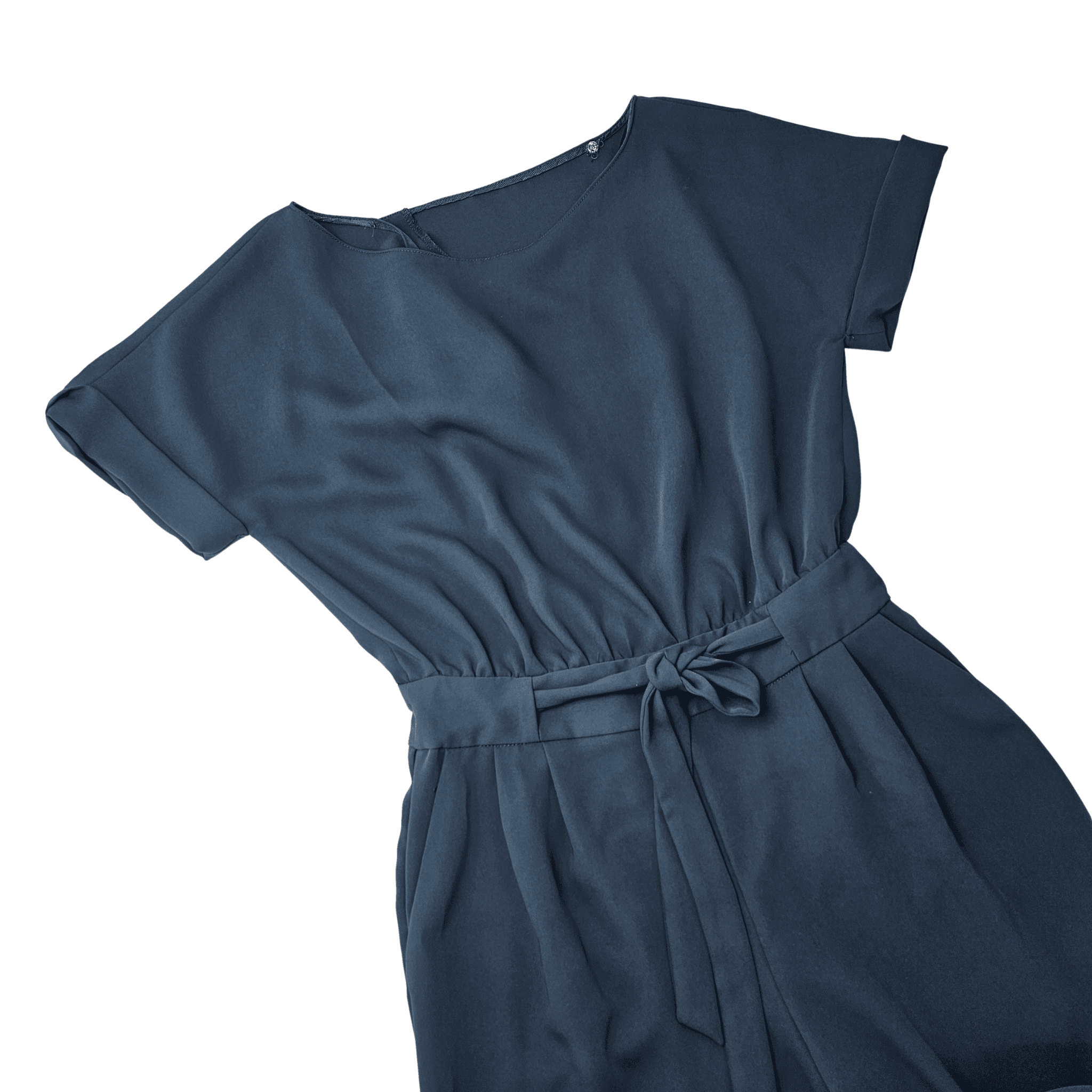 Paliceta Ngjyre Jeshile te Erreta me Lidhje tek Beli S.Hand Jumpsuit
