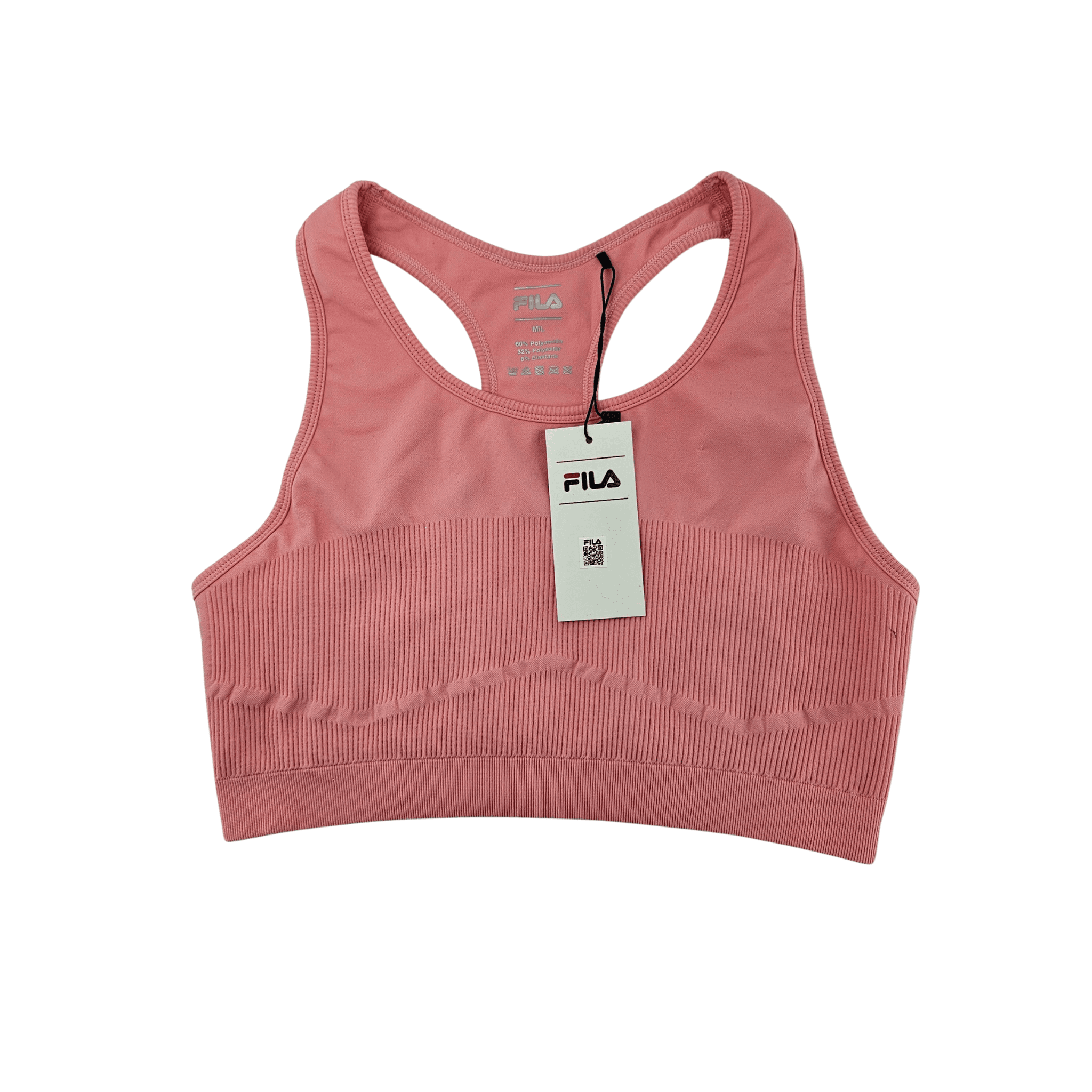 Fitness Crop Top Fila Ngjyre Roze Pastel Outlet