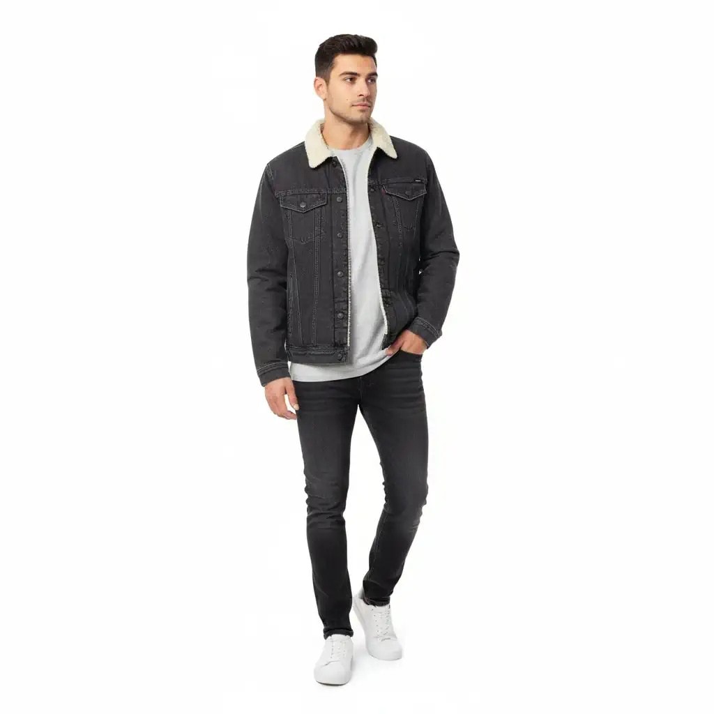 Xhakete Xhins Meshkujsh Jack&Jones Ngjyre Gri e Erret Outlet Jacket
