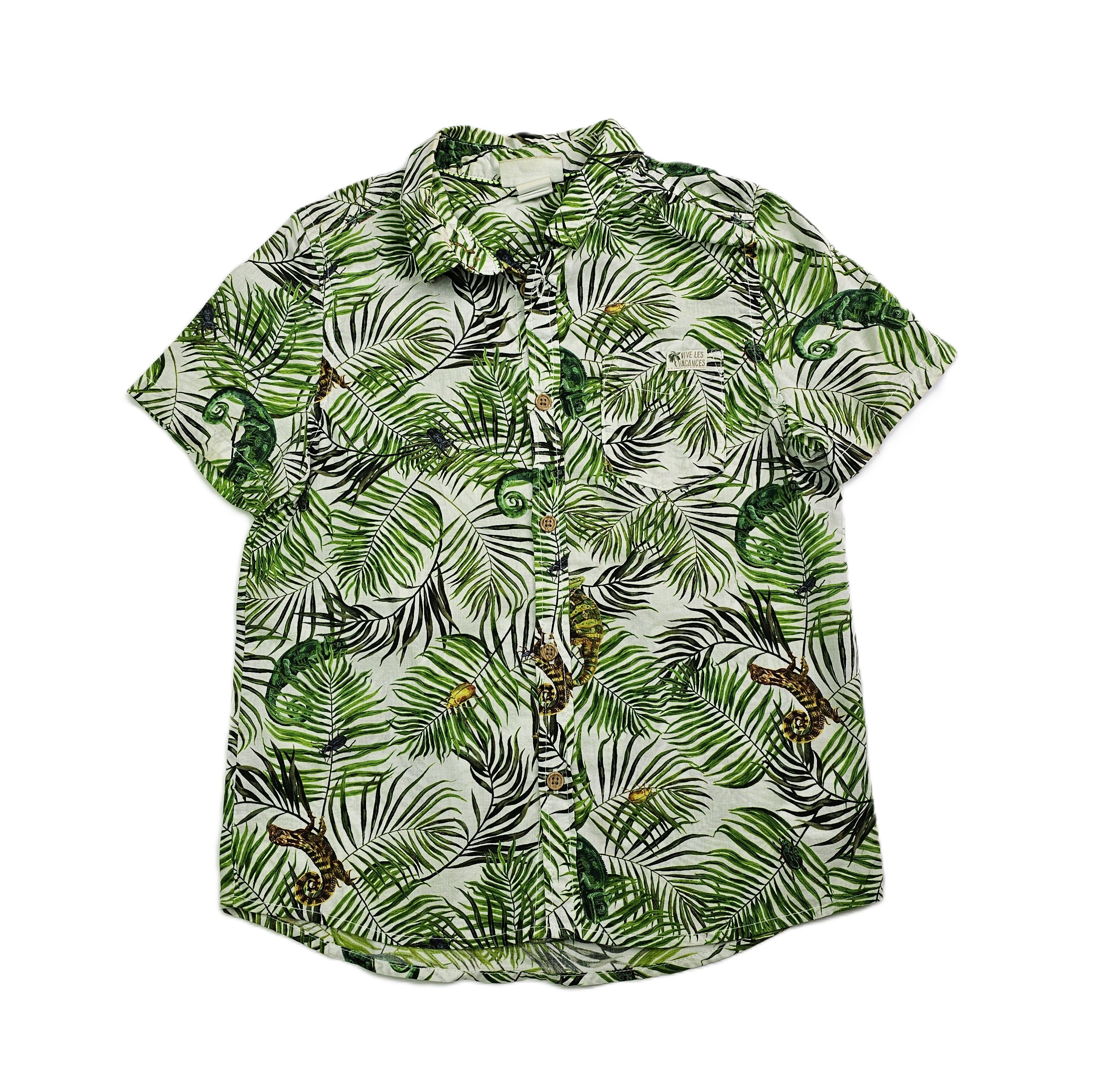  Kemishe Femijesh H&M  Ngjyre Jeshile Dizajn Abstrakt S.Hand/Shirt