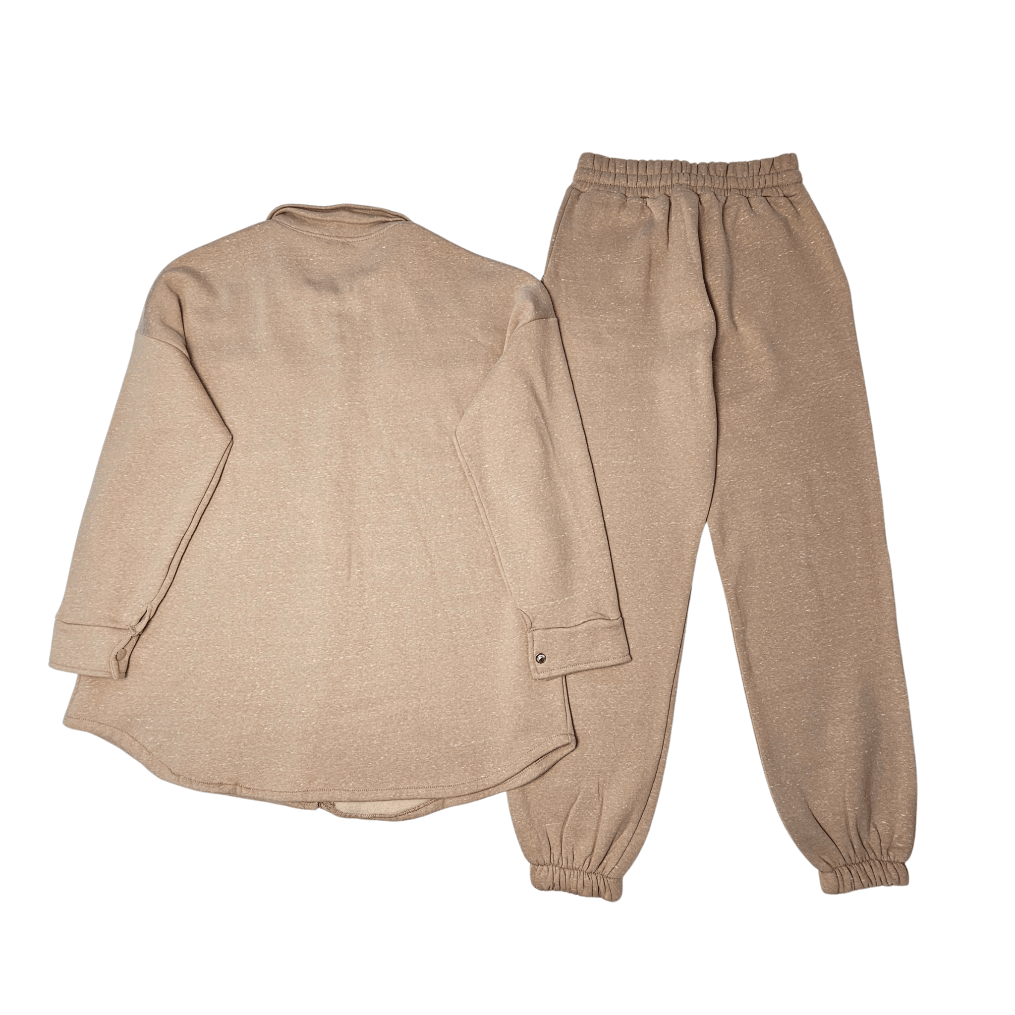 Kostum Sportiv Femrash Outlet Womens Sweatsuit Sets - Bezhë