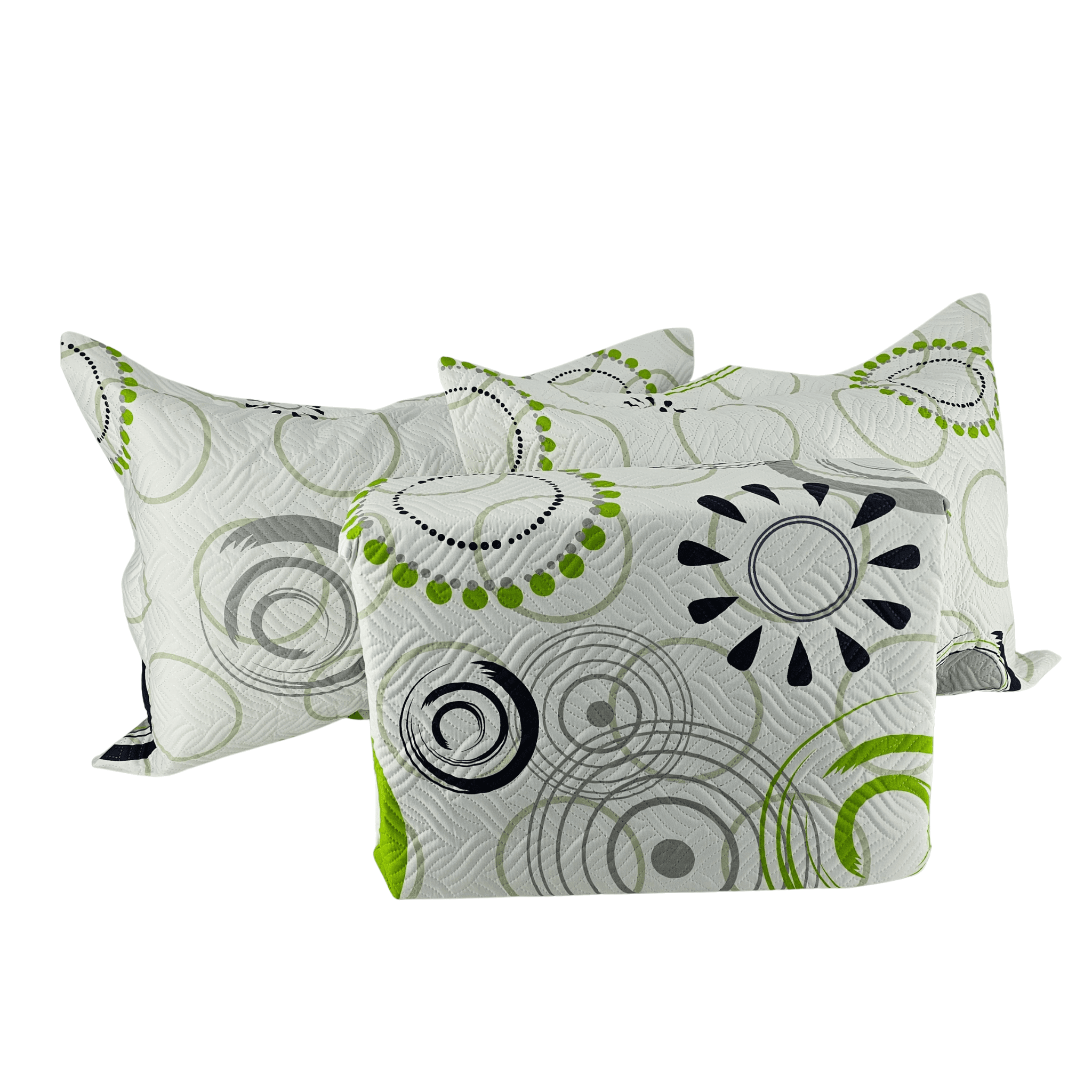 Mbulese Krevati Set Dopio Ngjyre i Bardhe  Dizajn Abstrakt Shumengjyresh 230x250cm Outlet