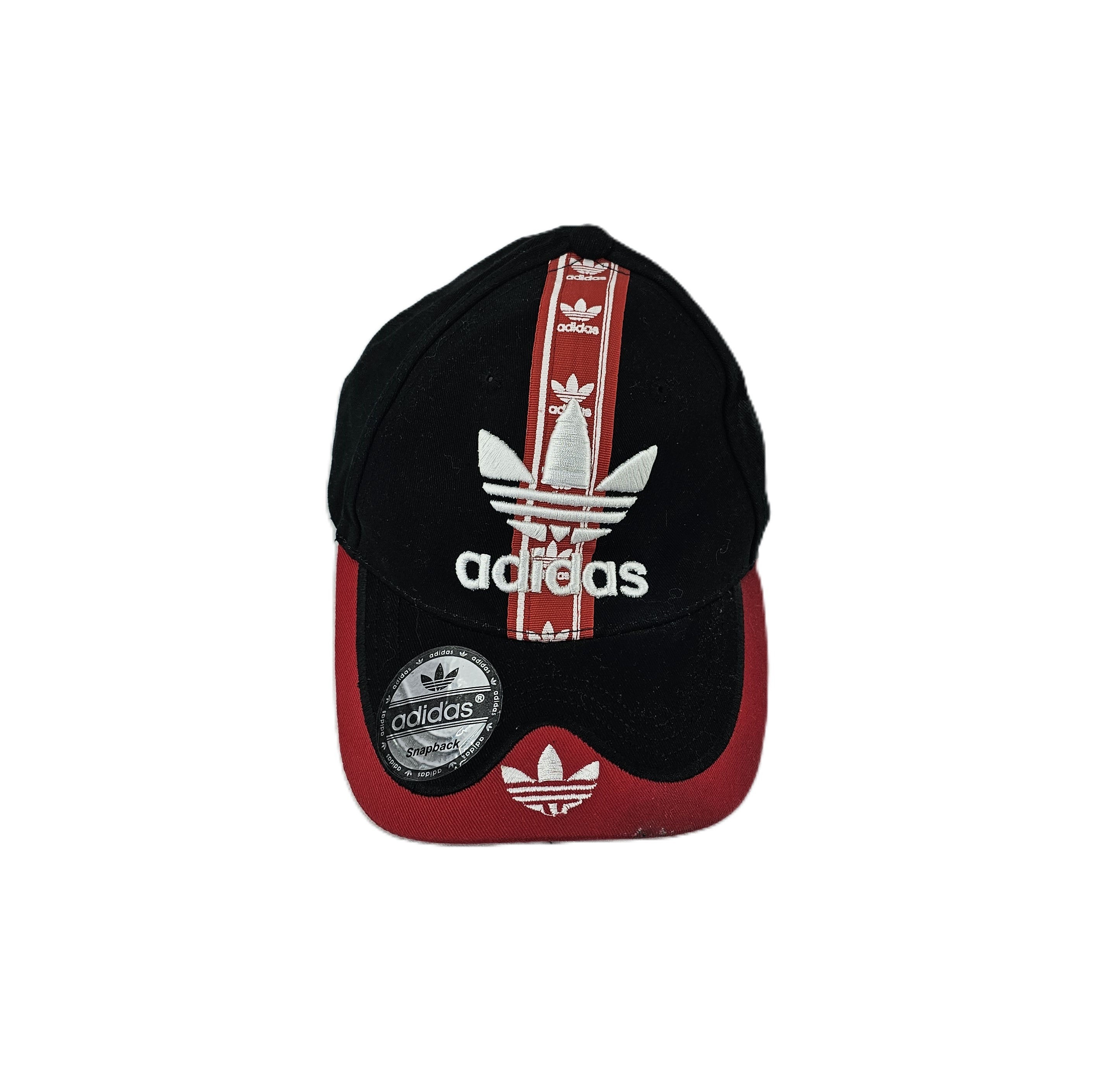 Kapele Meshkujsh Adidas Ngjyre e Zeze me Dizajn te Kuq dhe te Bardhe S.Hand/Hat